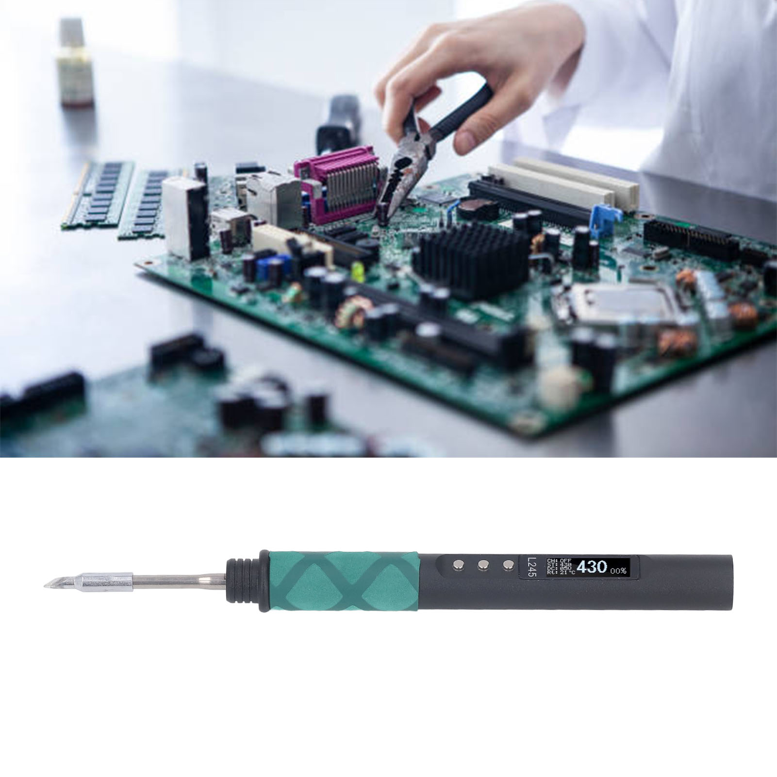 Tragbarer 65-w-usb-lötkolben Mit Mini-lötstation Zur Temperaturregelung