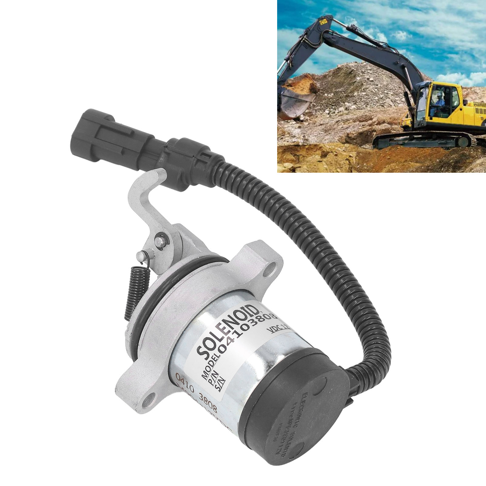 Das Dc12v Motorstopp-magnetventil 04103808/04103812 Ist Für Deutz F3l, F3m, F4l, F4m, 1011 Und 2011 Motoren Geeignet.