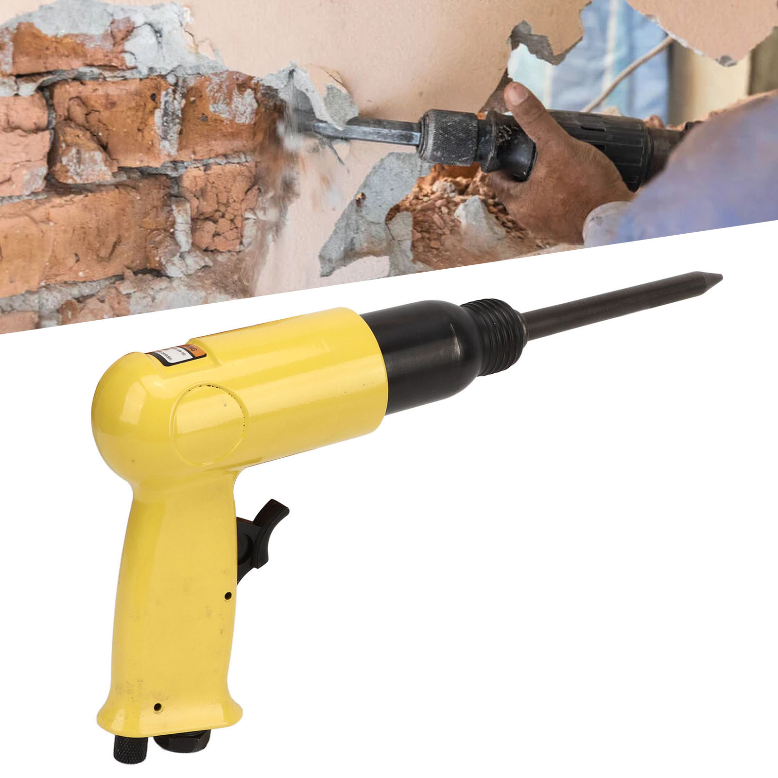 Binchi Bc-190 Druckluftmeißel, 3000 U/min, Druckluft-schlagmeißel, Leichtes Gehäuse, 1/4-zoll-lufteinlass, Schnellmeißel, Rostentferner