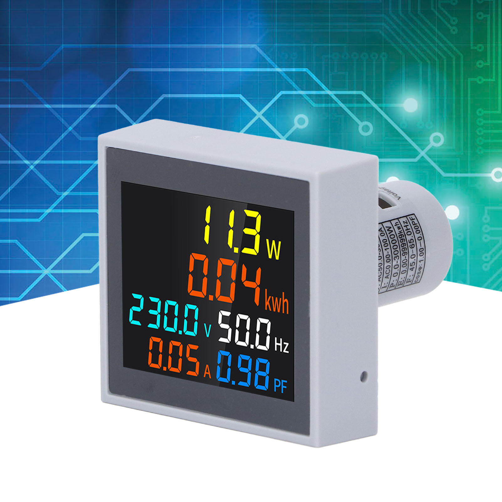 Multifunktions-multimeter 100a, Wechselstrom, Spannung, Stromstärke, 6-in-1 Mini-multimeter Mit Ctac 250-450v Stromwandler