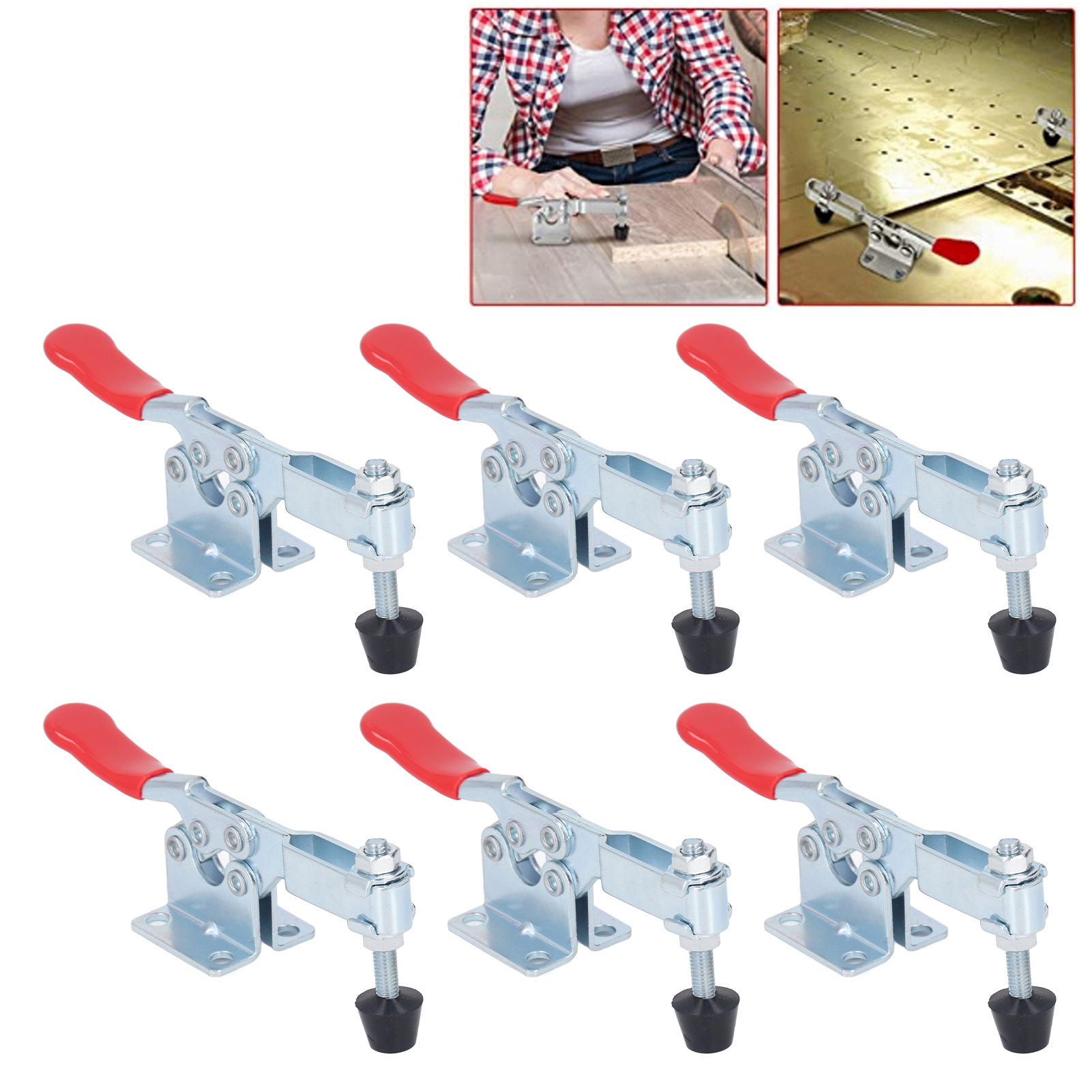 Set Mit 6 Manuellen Gh-201b Schnellspannklemmen Für Werkzeuge Und Schrauben