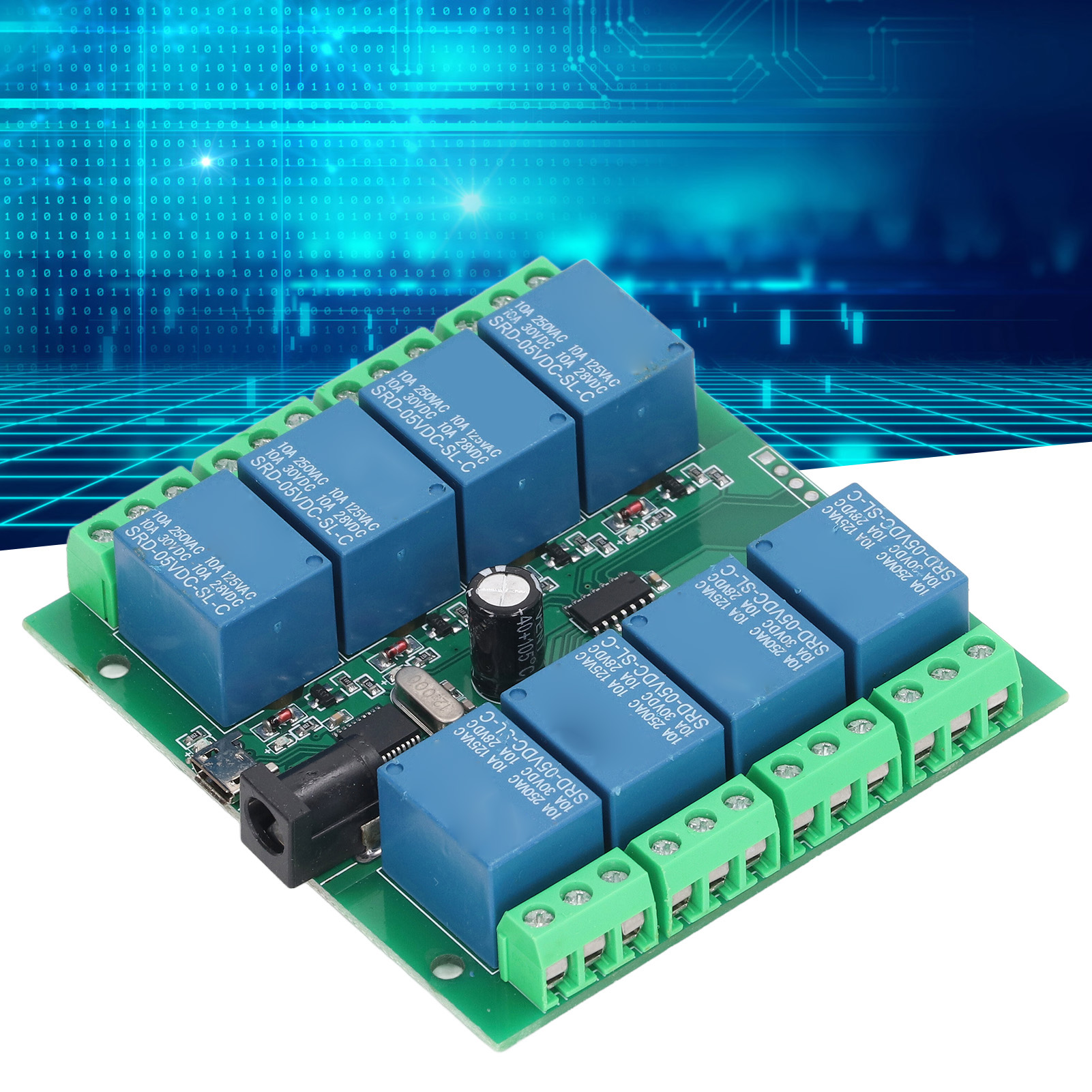 Achtkanaliges Lcus-8 Usb-relaismodul, 5v Dc Intelligenter Steuerschalter