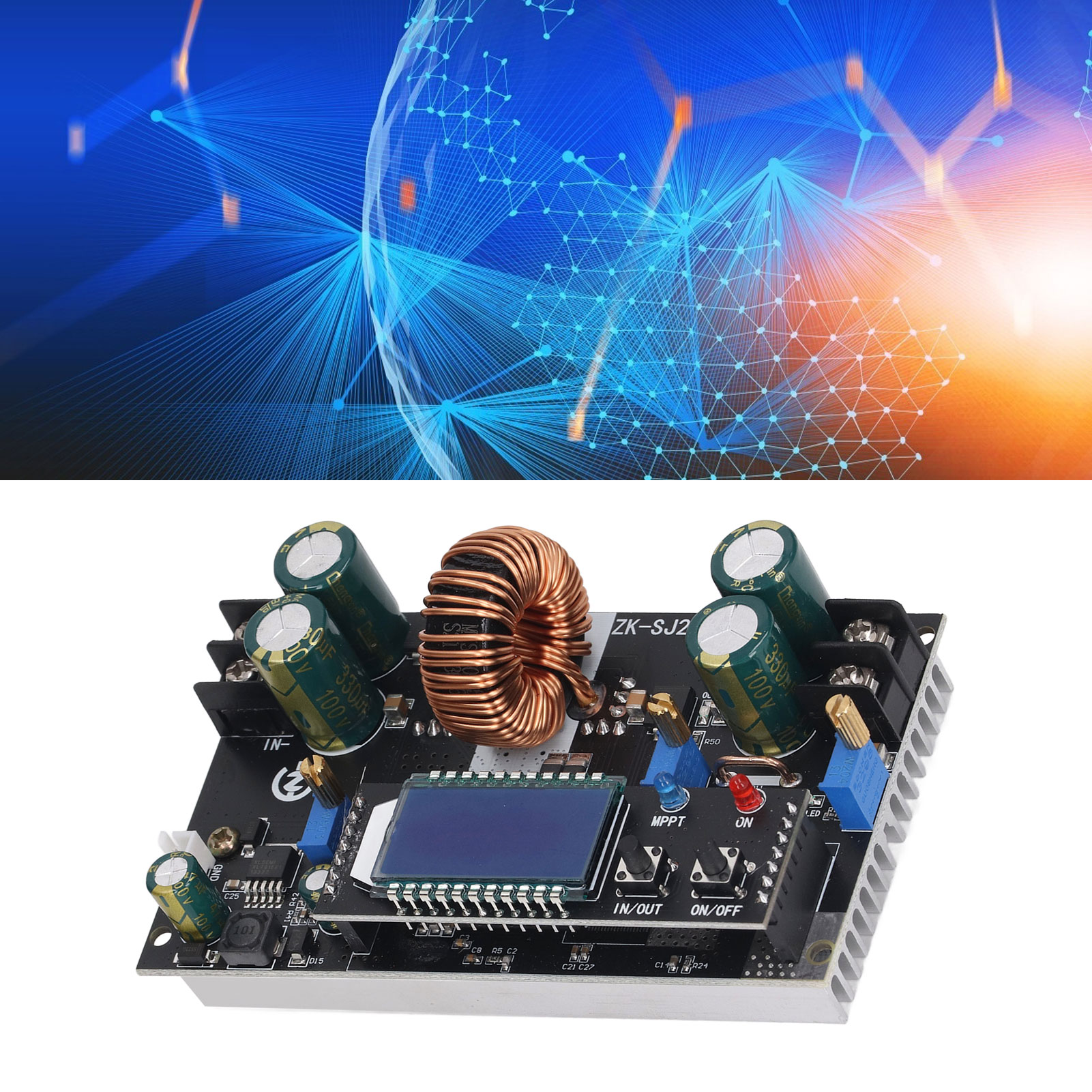 300-w-20-a-abwärts-/aufwärtswandler-modul Mit Lcd-anzeige, Lt8705-cc-cv-solarlademodul, Hochleistungs-mppt-modul, 7–80 V Dc-eingang, 1,4–79 V Dc-ausgang