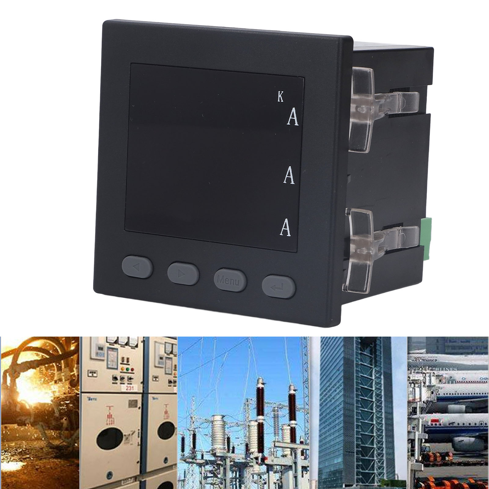 Multifunktionaler Drehstrom-220-v-energiezähler, Intelligentes Digitales Drehstrom-amperemeter