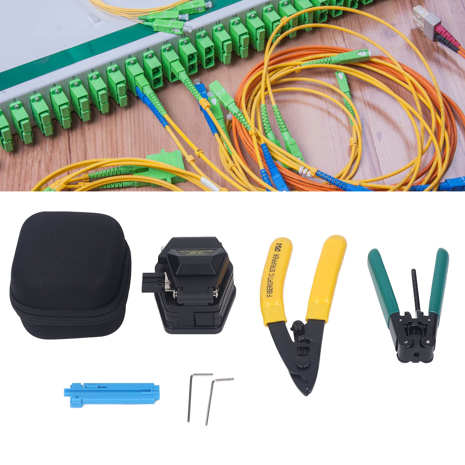 Glasfaser-werkzeugset, Fusionsspleißgerät, Kaltspleißset