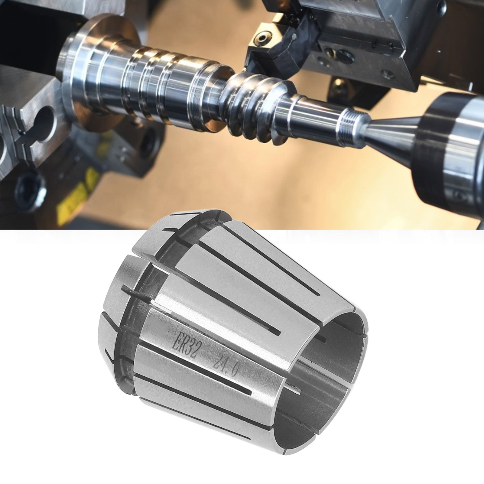 Federbelastete Spannzange Für Fräser, Drehwerkzeughalter, Elastische Spannzange Für Die Holzbearbeitung, 24 Mm Durchmesser
