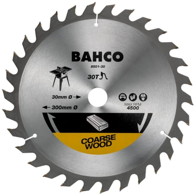 Bahco 40-Zähne Kreissageblätter für Montagesägen in Holz 400 mm
