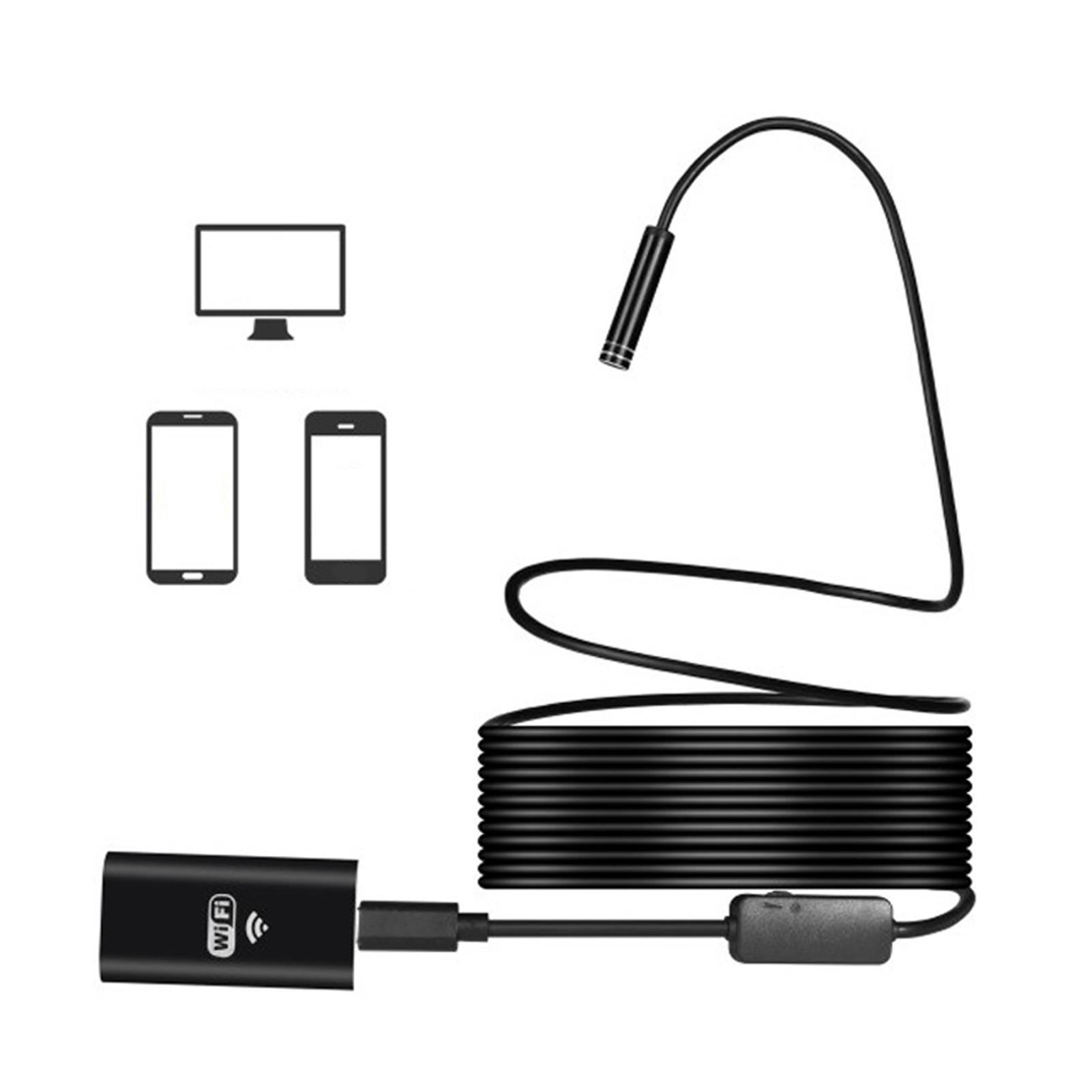1 M Wasserdichtes Wlan-endoskop Für Mobiltelefone