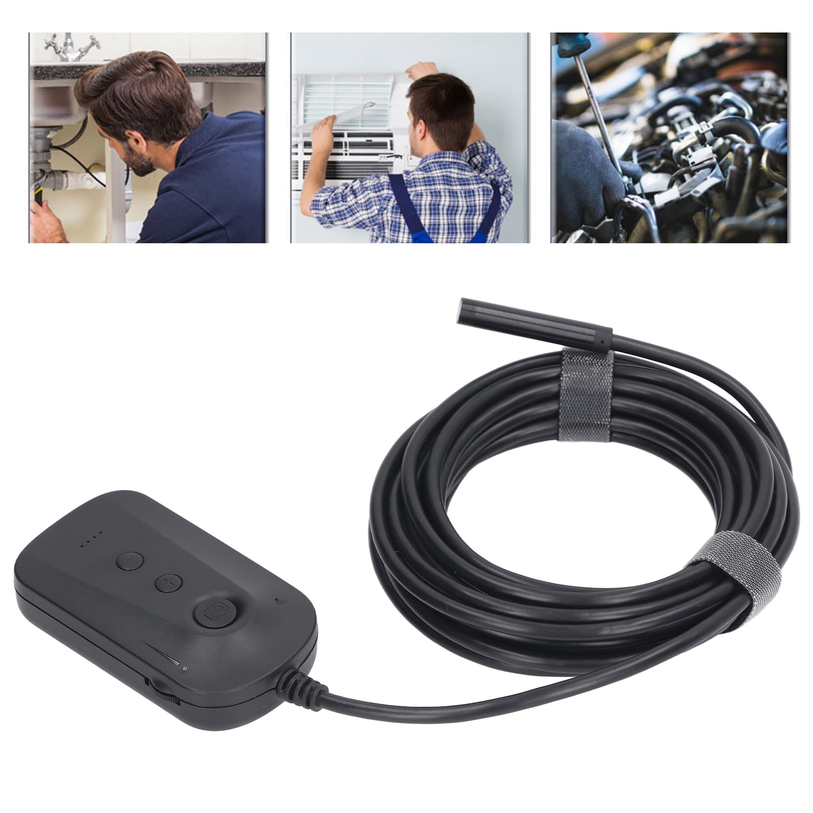 Y16-8 Mm Fokussierlinse - 3,5 M Kabel, Hochauflösendes Wi-fi, Endoskop Für Industrielle Und Automobile Rohrreparaturen, 5-megapixel-autofokus-endoskop, Industrieendoskop.