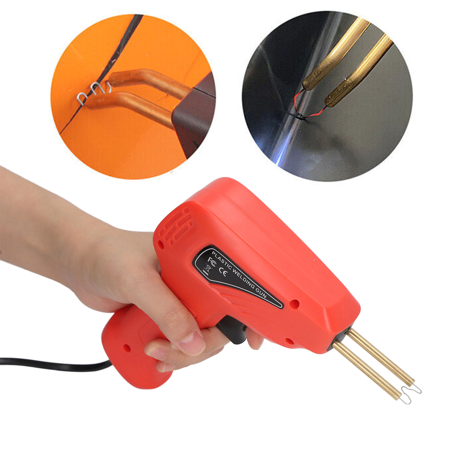 Kunststoffschweißpistole Für Stoßstangenreparaturen, Europäischer Standard 200v-240v, Rot.