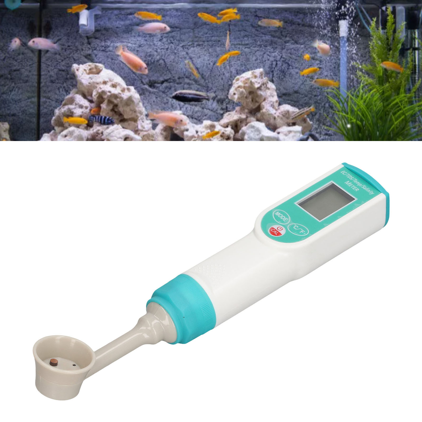 Sa-21397 Digitaler Salzgehaltsmesser In Stiftform Für Meerwasser Mit Messlöffel Und Tds-detektor