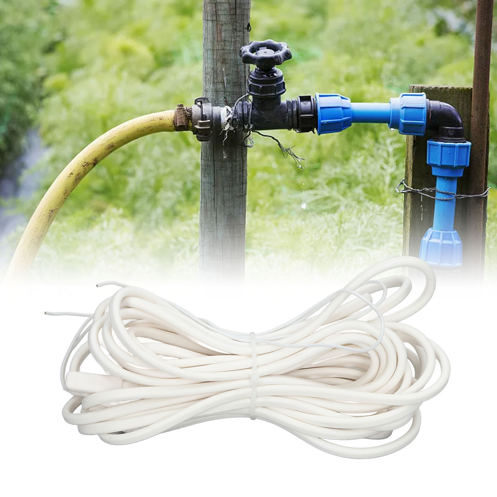 Kühlraum-ablaufrohr Typ 5810000, Abtauheizdraht, Heizplatte, Wärmetauscher, 10 M Silikon-heizband, Wasserdichtes Und Frostsicheres Heizkabel, Ac220v 400w