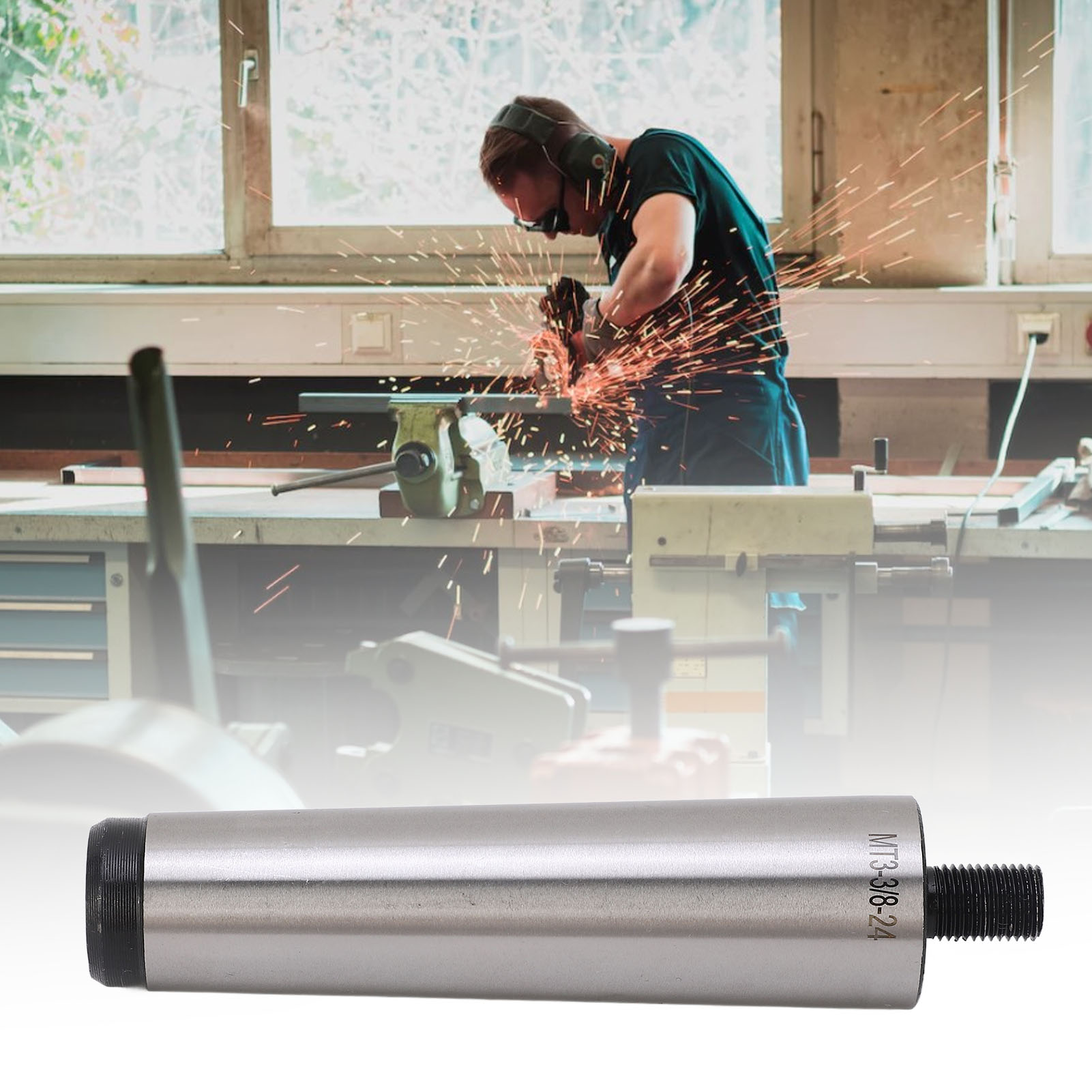 Mt3-bohrfutter Mit 3/8"-24-gewinde, Gehärteter Drehmeißel-montageadapter, Bohrwerkzeughalter, Pleuelstange