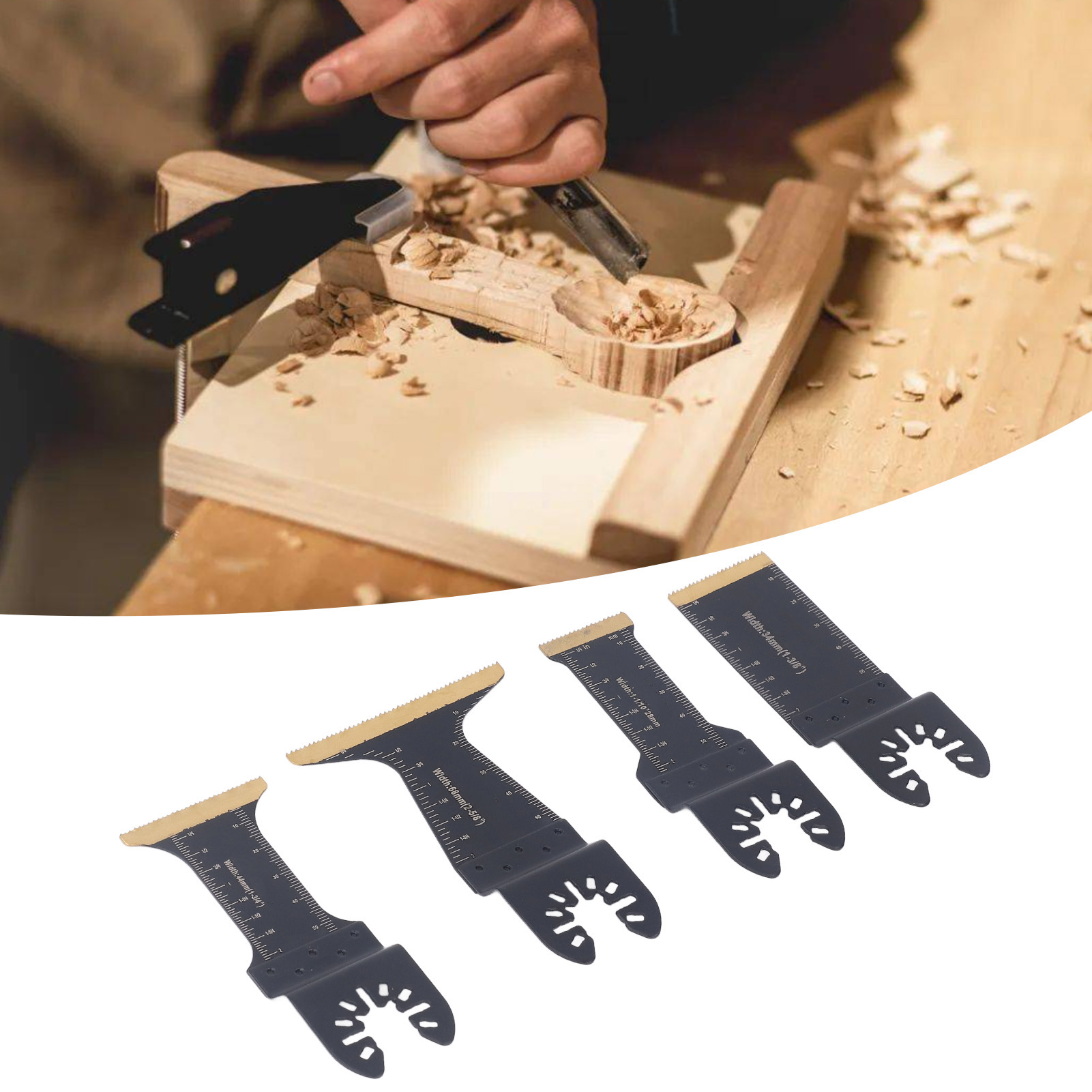 Set Mit 6 Multifunktionalen Sägeblättern Für Die Holz- Und Metallbearbeitung