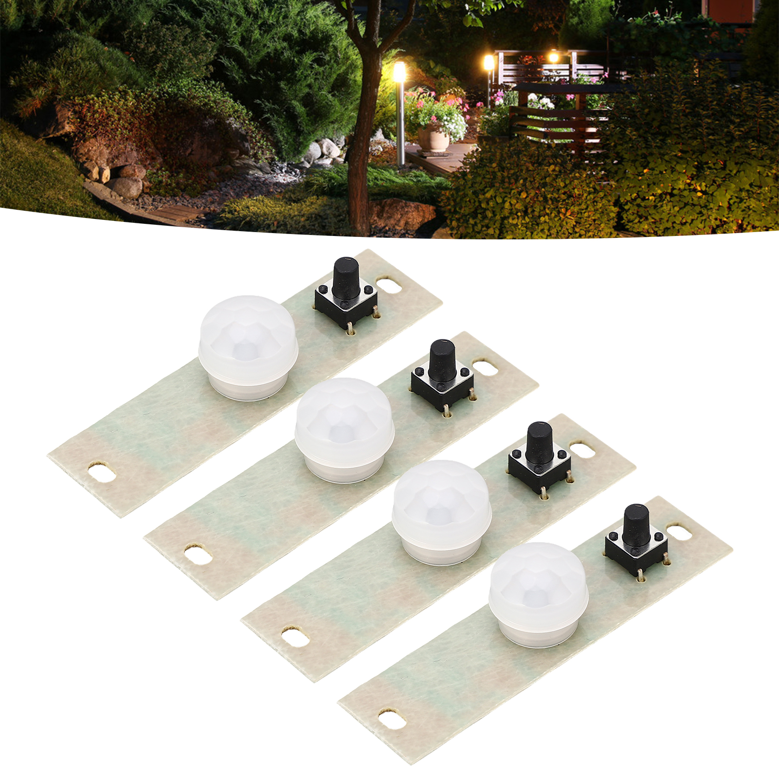 Verkauft In Losen Von 4 Einheiten, Solarlicht-steuerplatine Mit 3,7v Infrarotsensor Für Den Menschlichen Körper, Solarlicht-steuerplatine Mit Sensor Und Lichtsteuerung.
