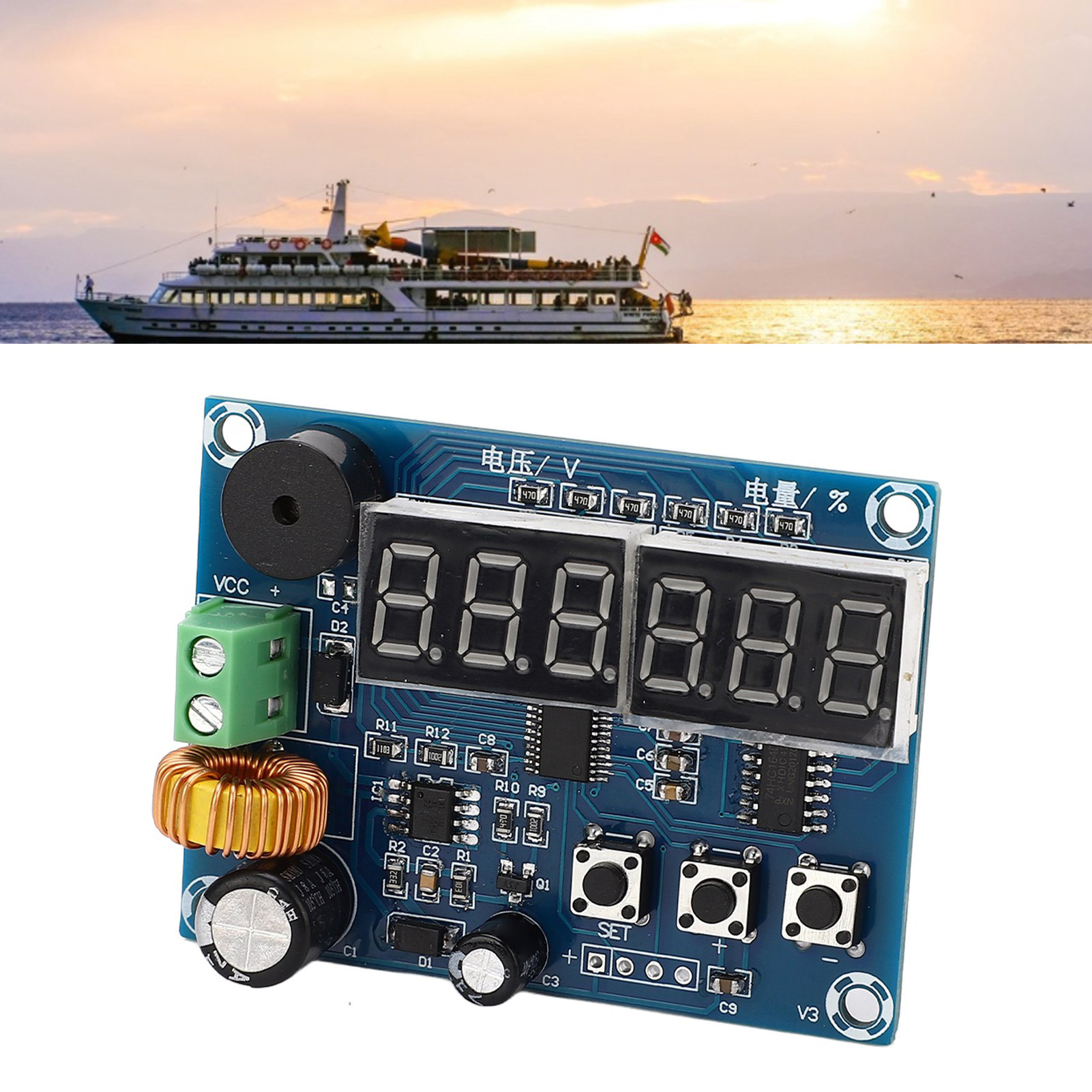 Xh-m241 Dc 7v-80v Leistungsanzeigemodul: Spannung + Restladeprozentsatz, Restleistung