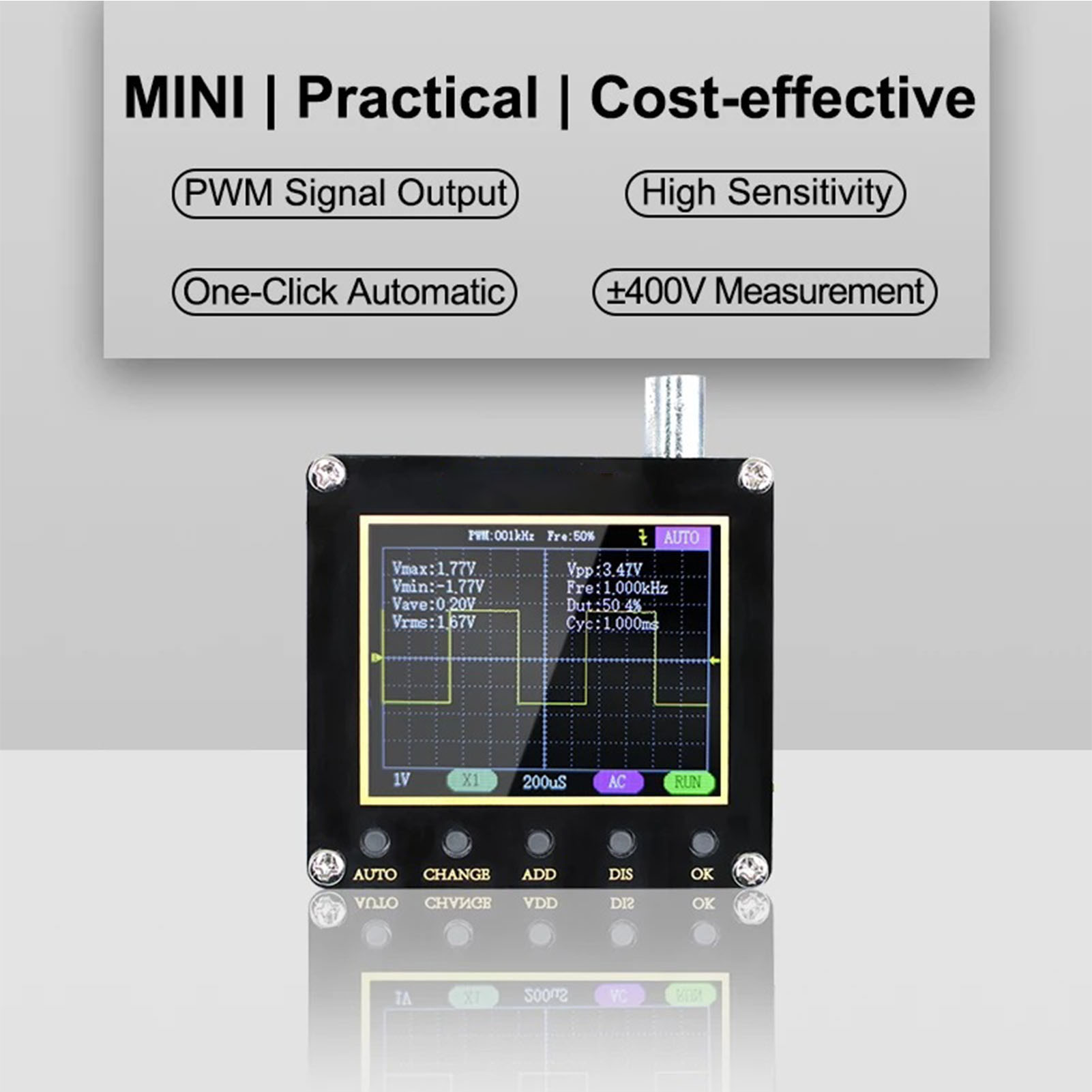 Hochwertige Konfiguration 138pro + P1600 Mini-portable-oszilloskop, Tragbares Digitales Oszilloskop, Für Den Einsatz In Lehre Und Reparatur Auf Anfängerniveau.