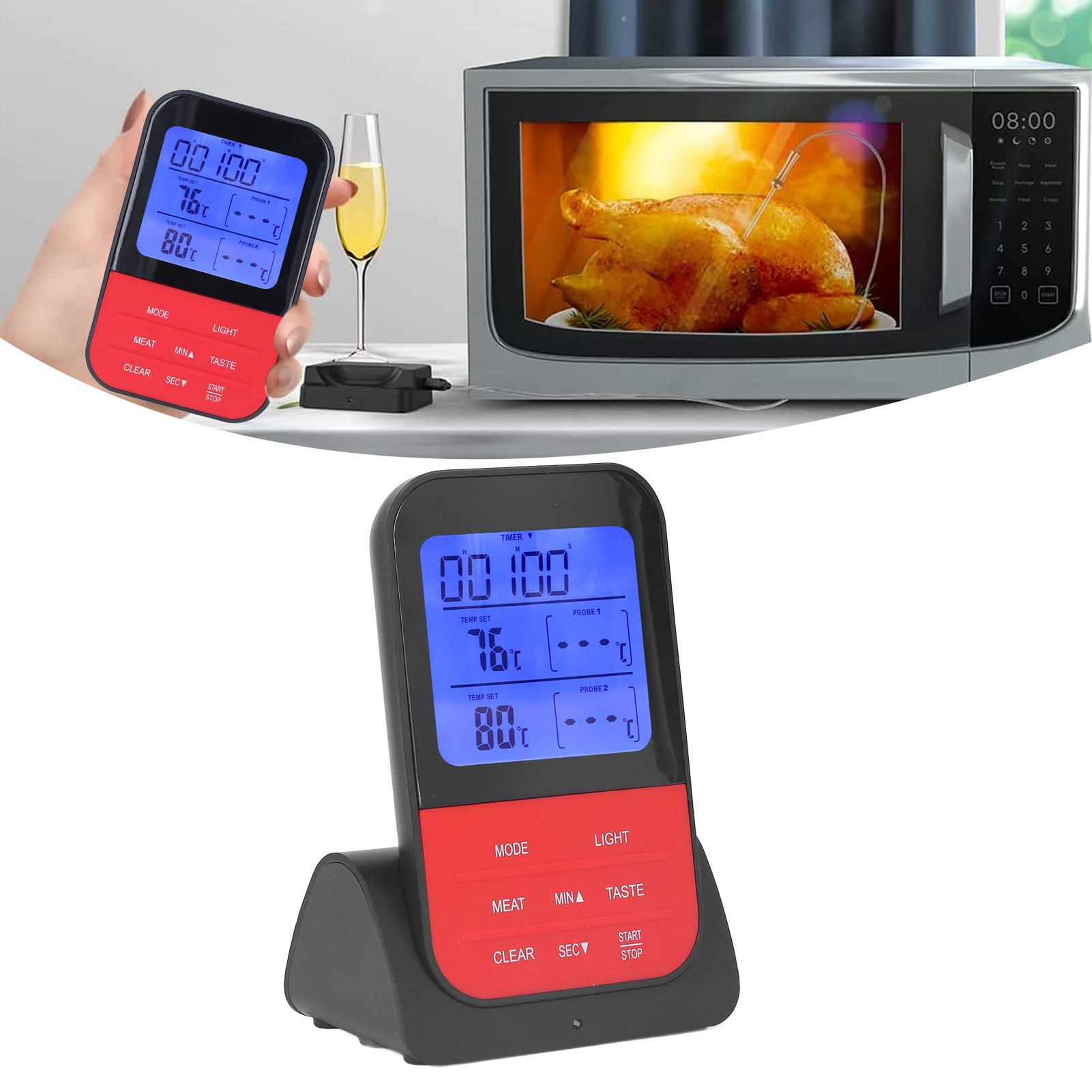 Sn105 Drahtloses Thermometer Mit Mehreren Sonden