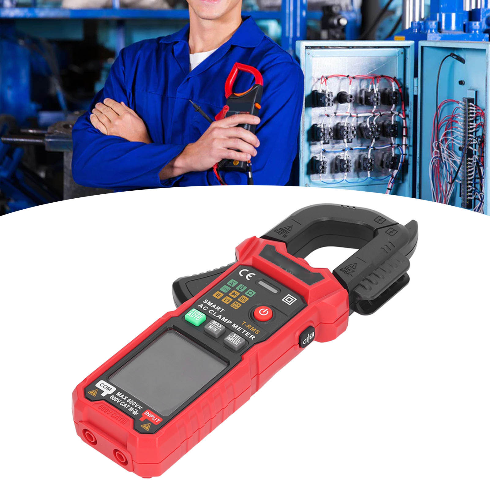 Ht205a Wechselstrom-zangenmessgerät, True-rms-multifunktions-elektroreparatur-multimeter, Verbrühungsschutz-zangenmessgerät
