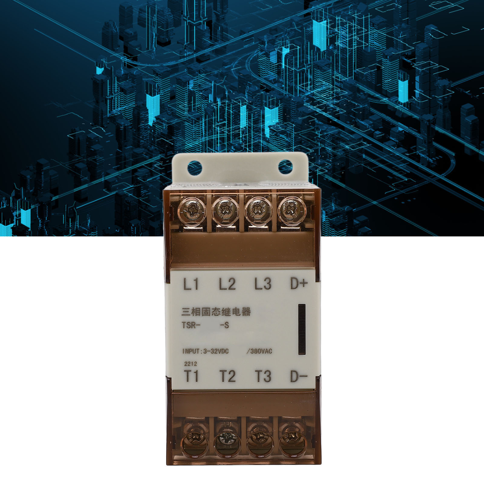Kleines Dreiphasiges Halbleiterrelais, Steuerspannung 3–32 V Dc, Lastspannung 24–380 V Actsr-40da-s