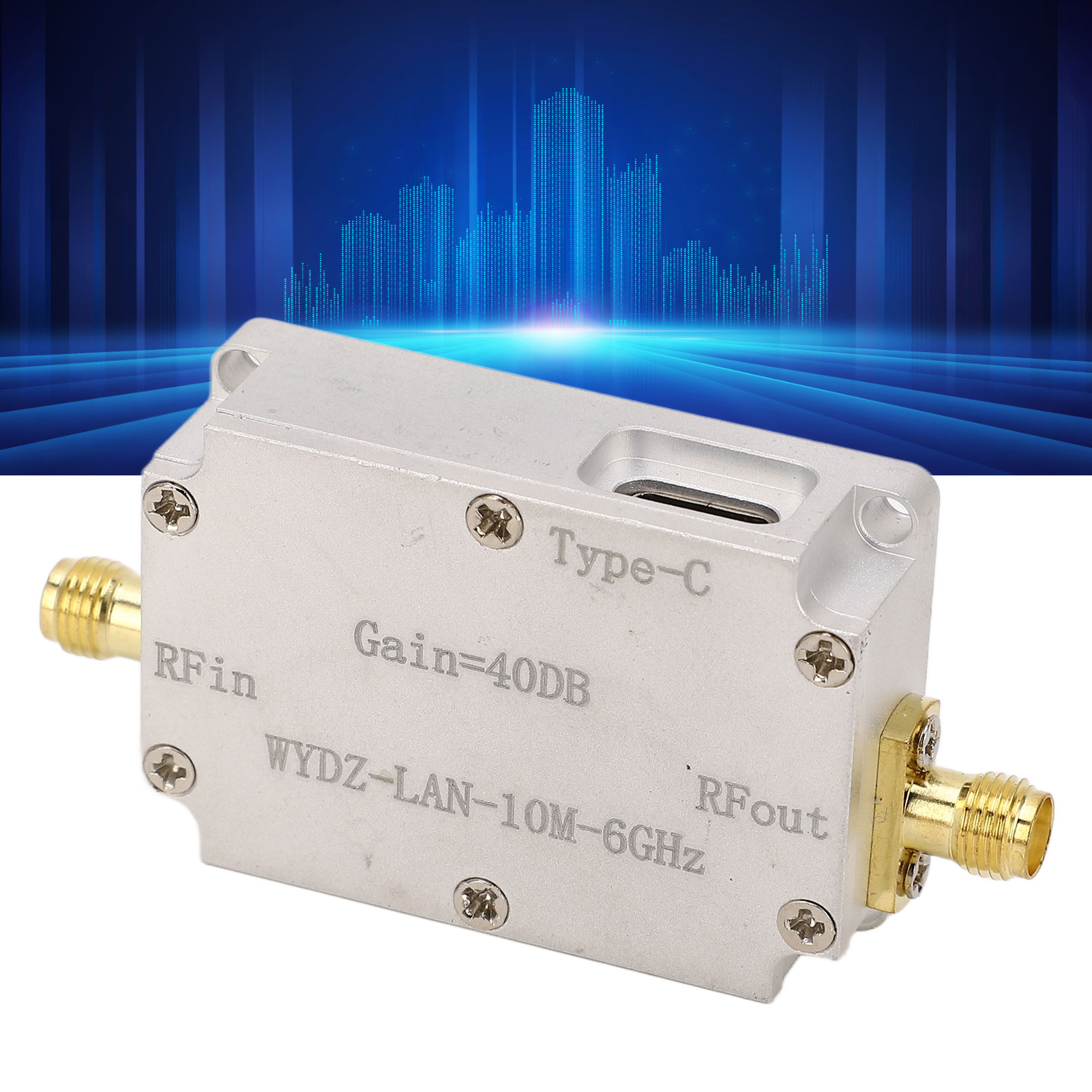 Hf-signalempfänger Mit 40 Db Verstärkung, 10 Mhz–6 Ghz Rauscharmer Verstärker (lna) Mit Hoher Linearer Verstärkung, Eingangsstufe Für Hf-signalempfänger Für Fm-radio