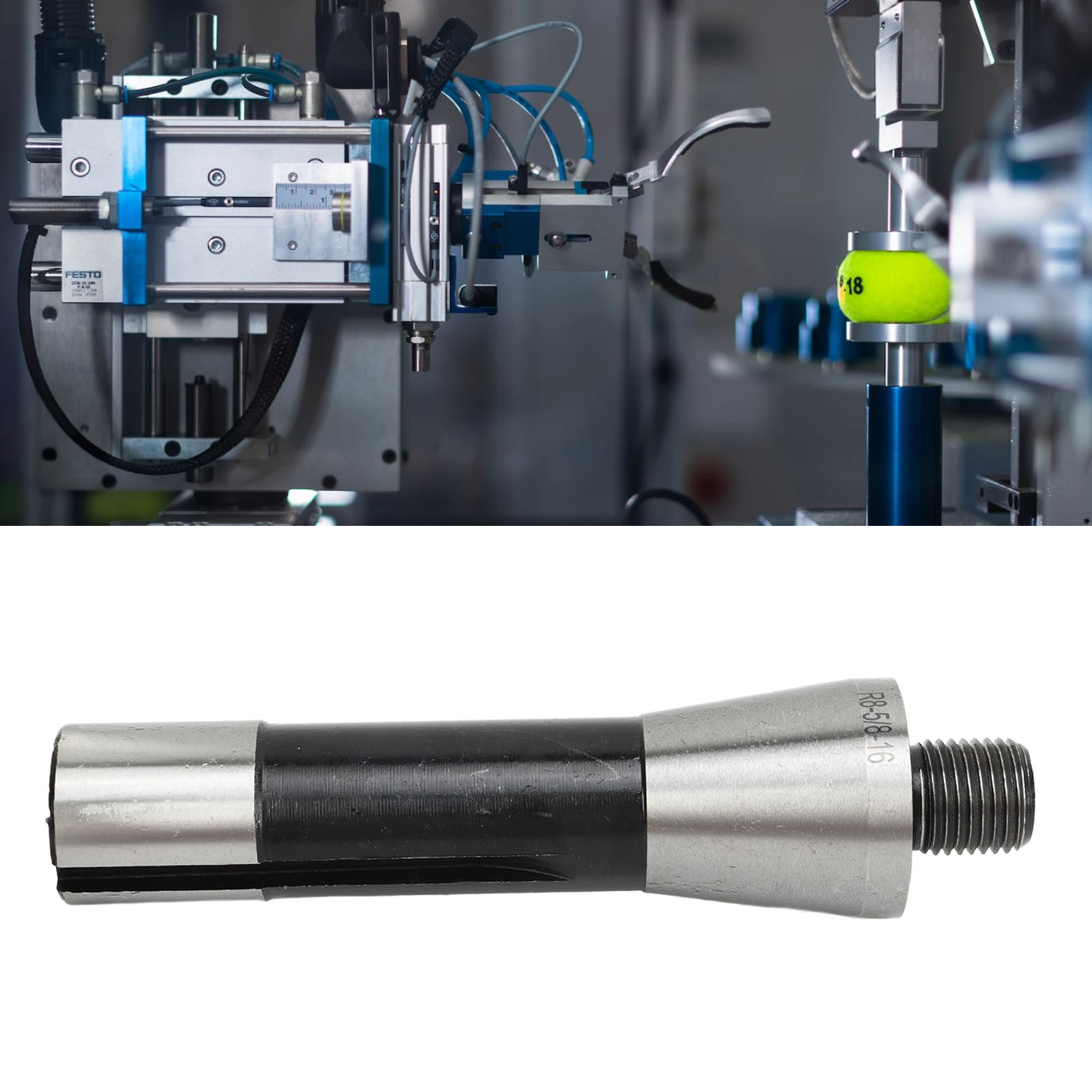 5/8"-16 Gewindebohrwerkzeug-montageadapter Mit R8-schaft Und Gehärtetem Bohrfutter Für Dreh- Und Fräswerkzeuge, Bohrwerkzeughalter, Pleuelstange
