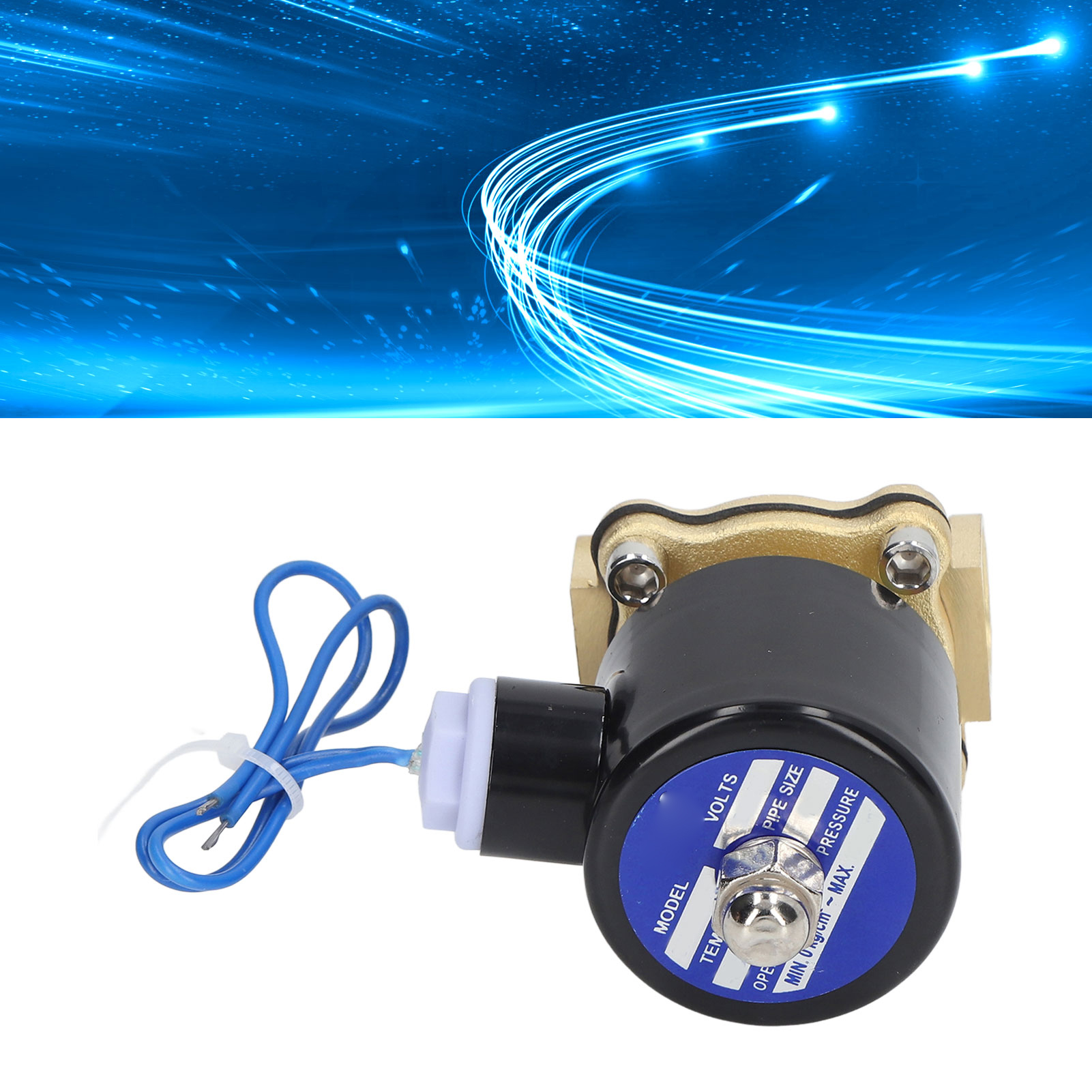 Normalerweise Geschlossenes 2-w-magnetventil Aus Messing Für Wasser Und Luft, Kupferspule, 160-15v Dc 12v