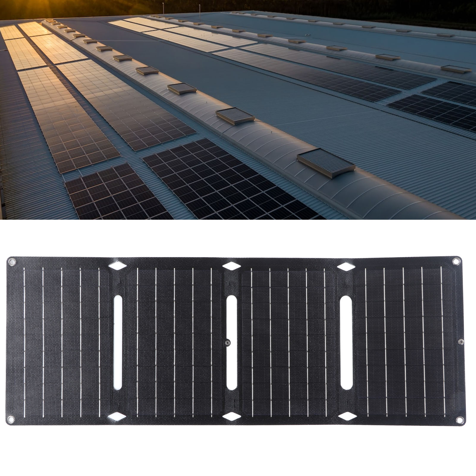 36-w-solarladegerät Für Mobiltelefone, Externes Akkuladegerät, Faltbare Solartasche
