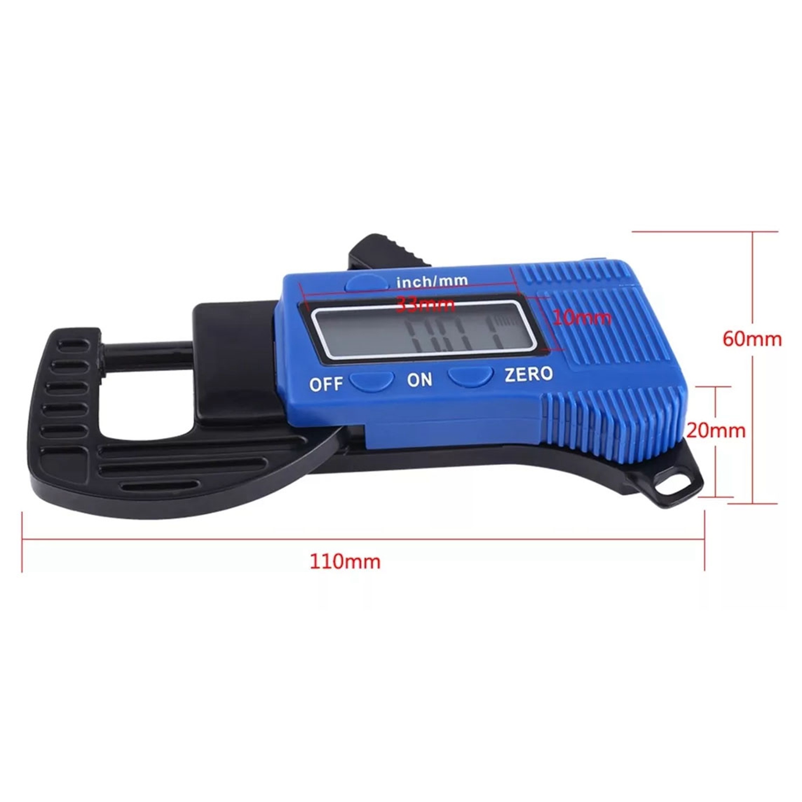 Mini-digitaldickenmessgerät 0-12,7 Mm (elektronisches Digitaldickenmessgerät)