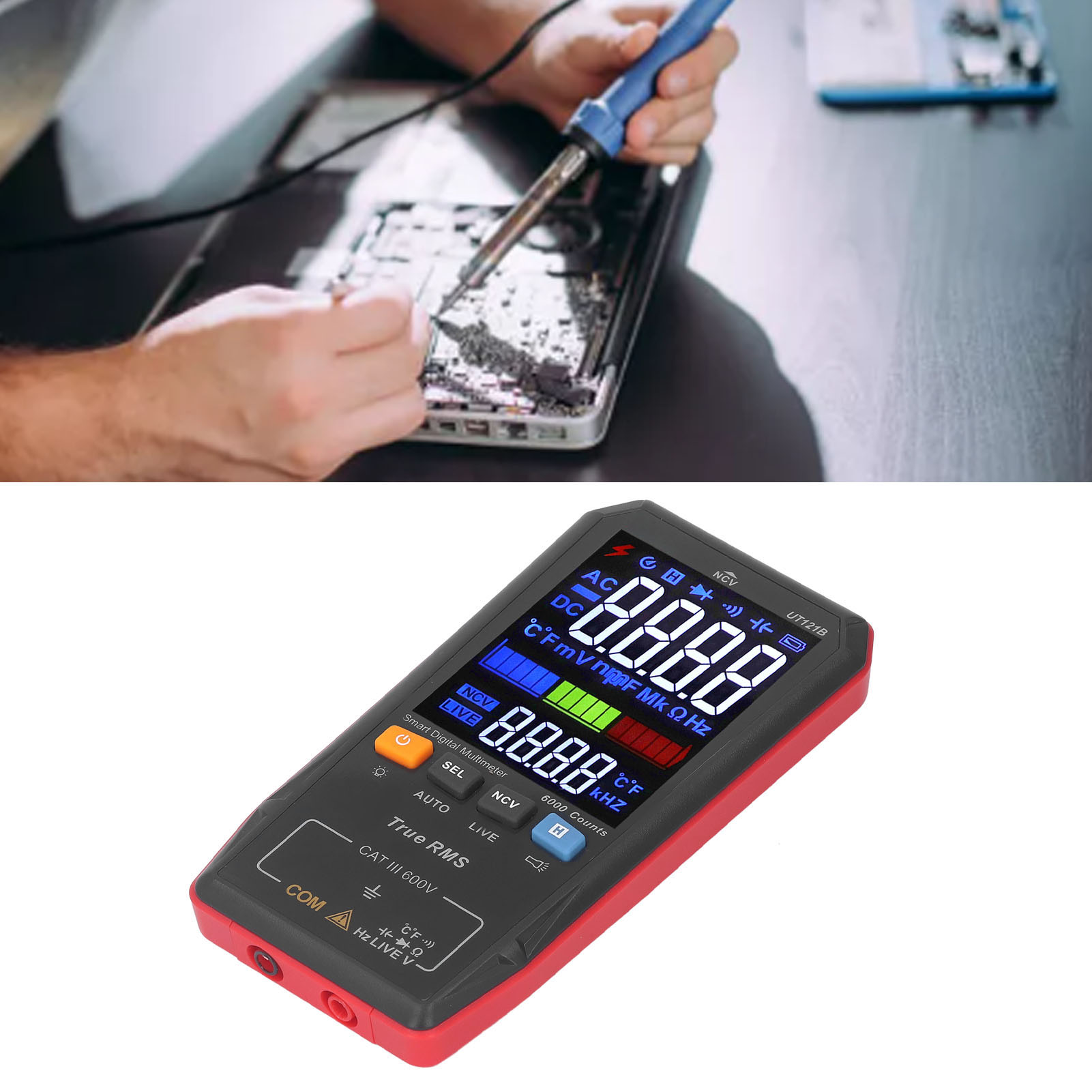 Ut121b Multimeter Im Smartcard-format Mit Digitalanzeige
