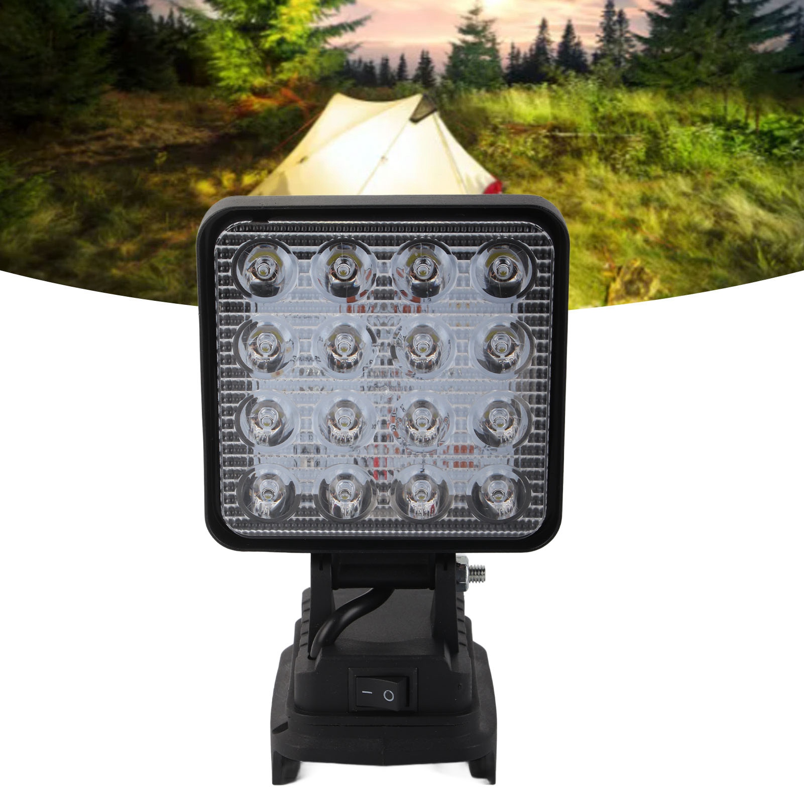 Kabellose Außenleuchte Mit Lithium-ionen-akku, Multifunktionale Und Tragbare Campinglampe, Baustellenlampe, Kompatibel Mit Den Modellen Bl1830, Bl1840, Bl1850 Und Bl1860.