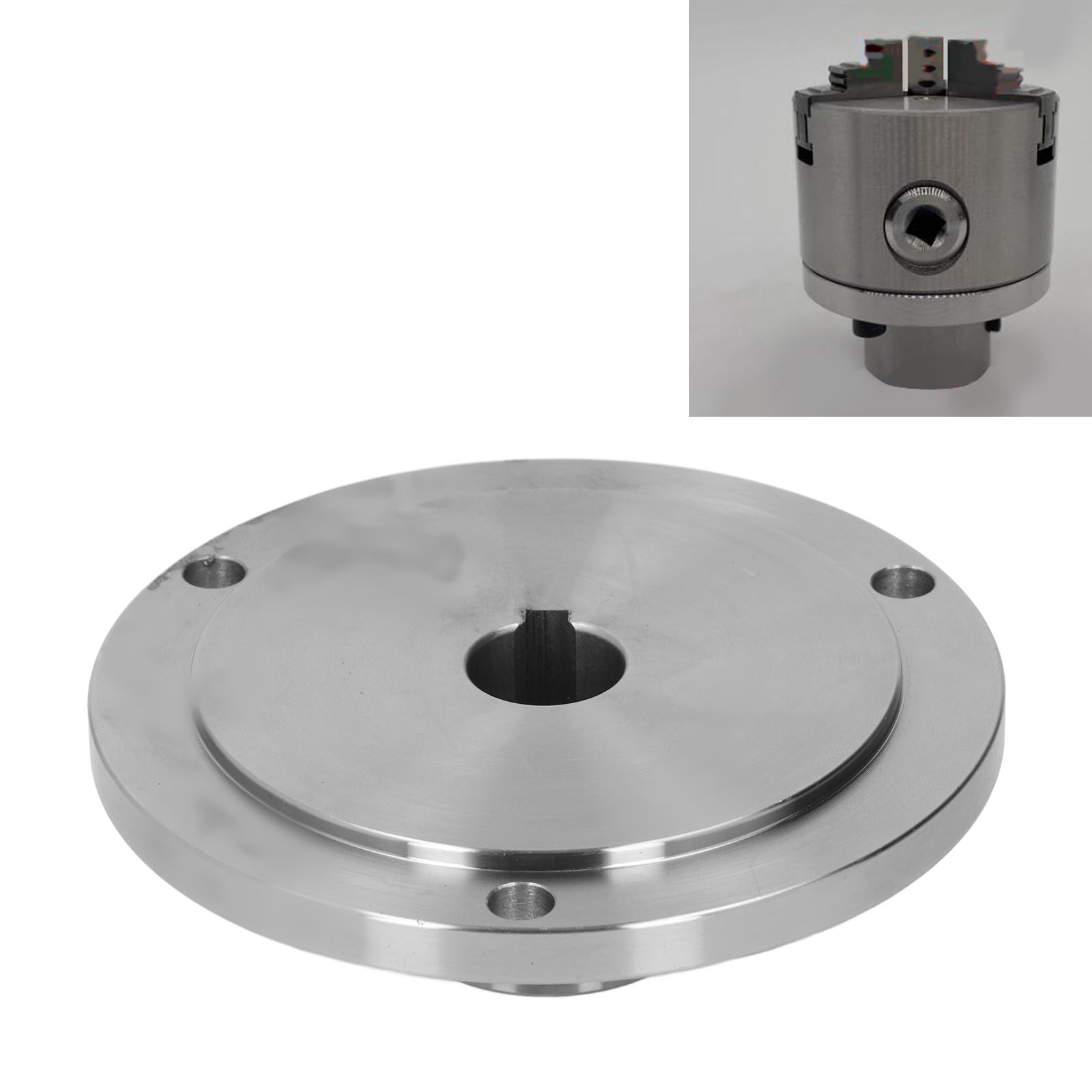 Der 130 Mm Spannfutteranschlussflansch Ist Für 25 Mm Spannfutter Wie K11-130, K12-130 Und K72-130 Geeignet.