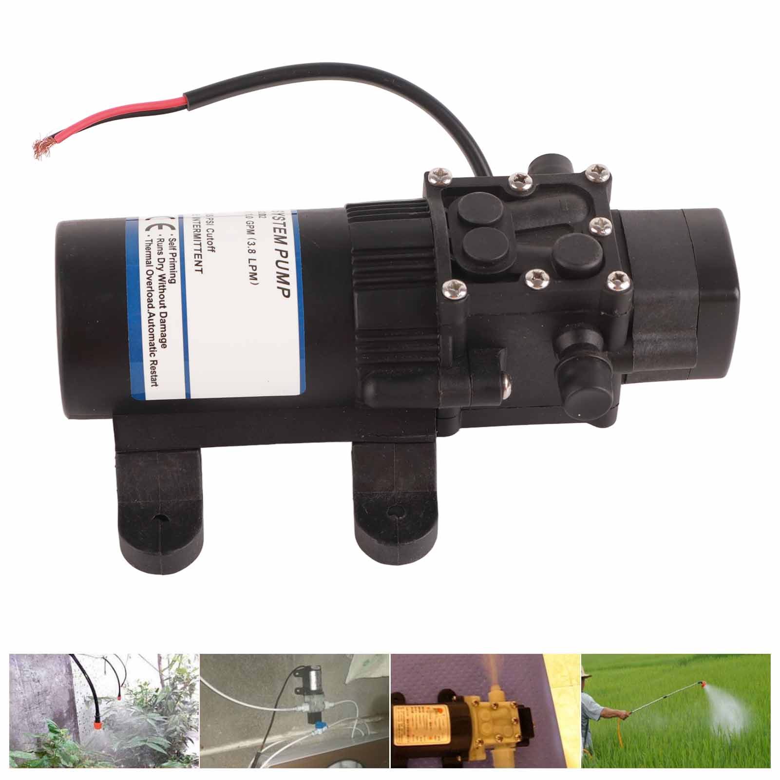 Fl-2202 Miniatur-druckerhöhungspumpe, 1,0 Gpm, 12 V Dc, 2,5 A, 35 Psi, Selbstansaugende Sprühpumpe