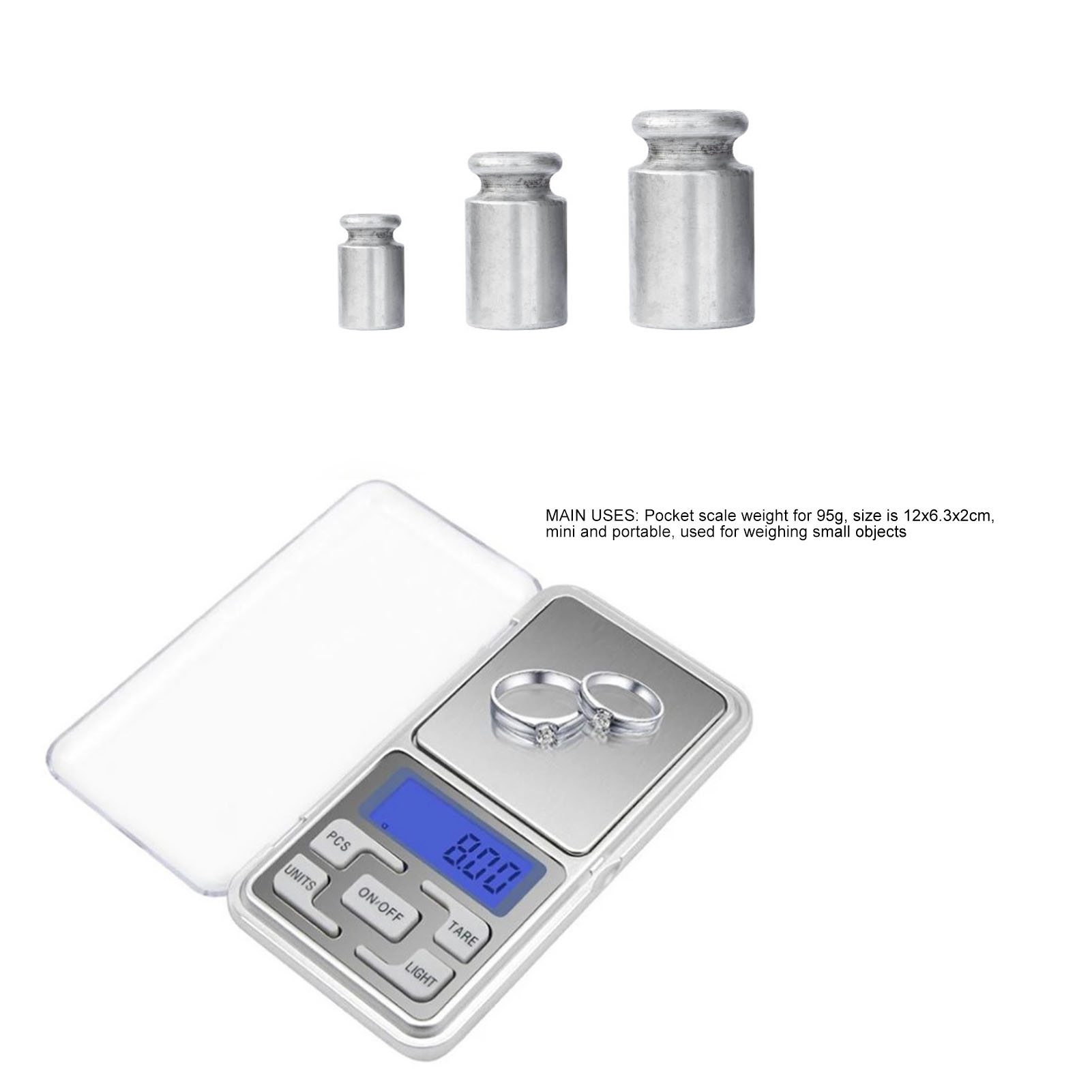 Präzisionswaage Für Schmuck, Elektronische Waage, Teewaage 500g/0,1g, Mini-goldwaage, Präzisionswaage, Taschenwaage, Gramm-wägewaage.