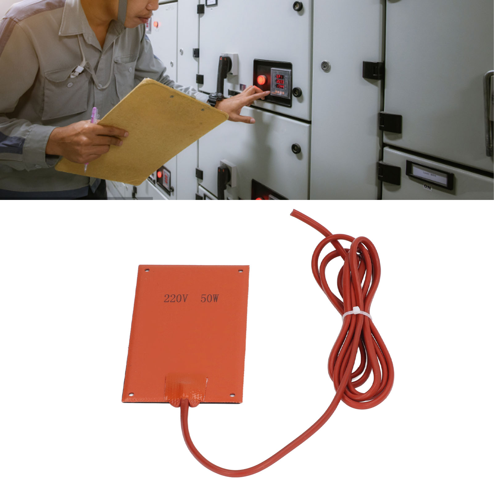 Heizplatte Für Elektroschränke, 90 X 150 Mm, Mit Silikon-heizelement, Feuchtigkeitsbeständige Elektrische Heizung Für Heizgeräte, 220 V Ac, 100 W
