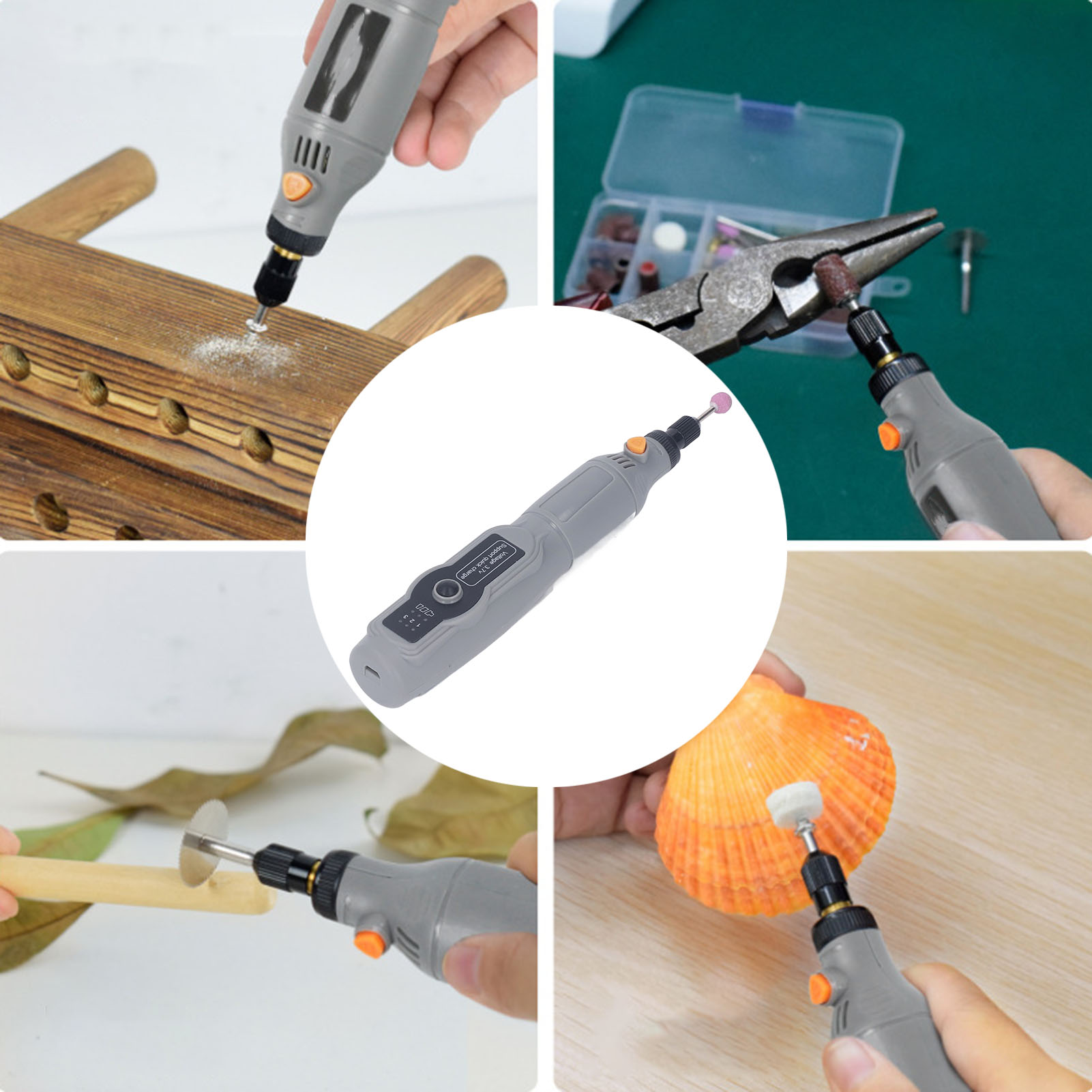 Wiederaufladbarer Elektrischer Schleifer/polierer Über Usb, Jade-schnitzstift, Elektrischer Schleifer/schnitzstift Mit Drei Einstellbaren Geschwindigkeiten, Geradschleifer.