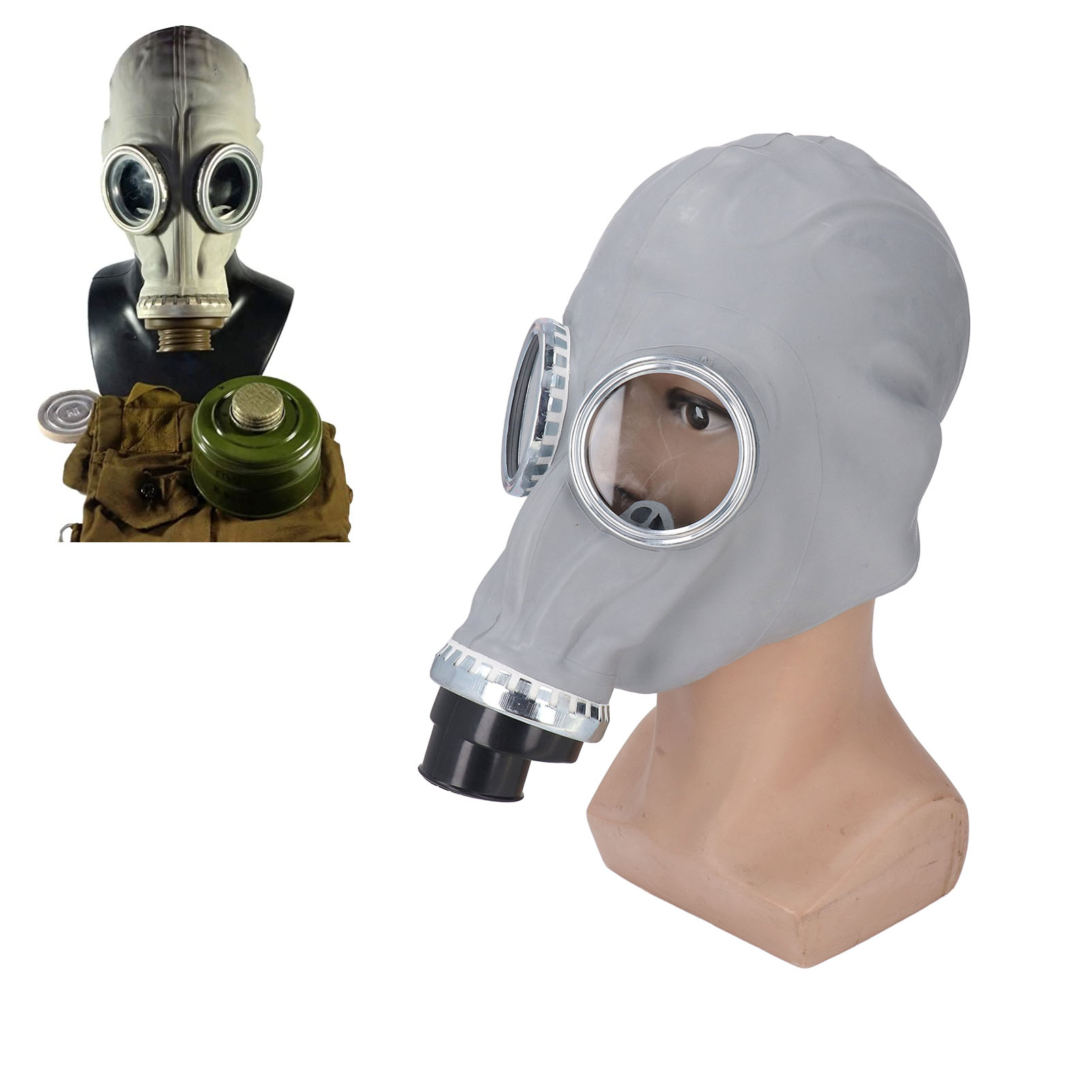 Tangshan Typ 59 Vollgesichts-gasmaske, Vollgesichts-gasmaske Aus Gummi, Rd40 Universalanschluss