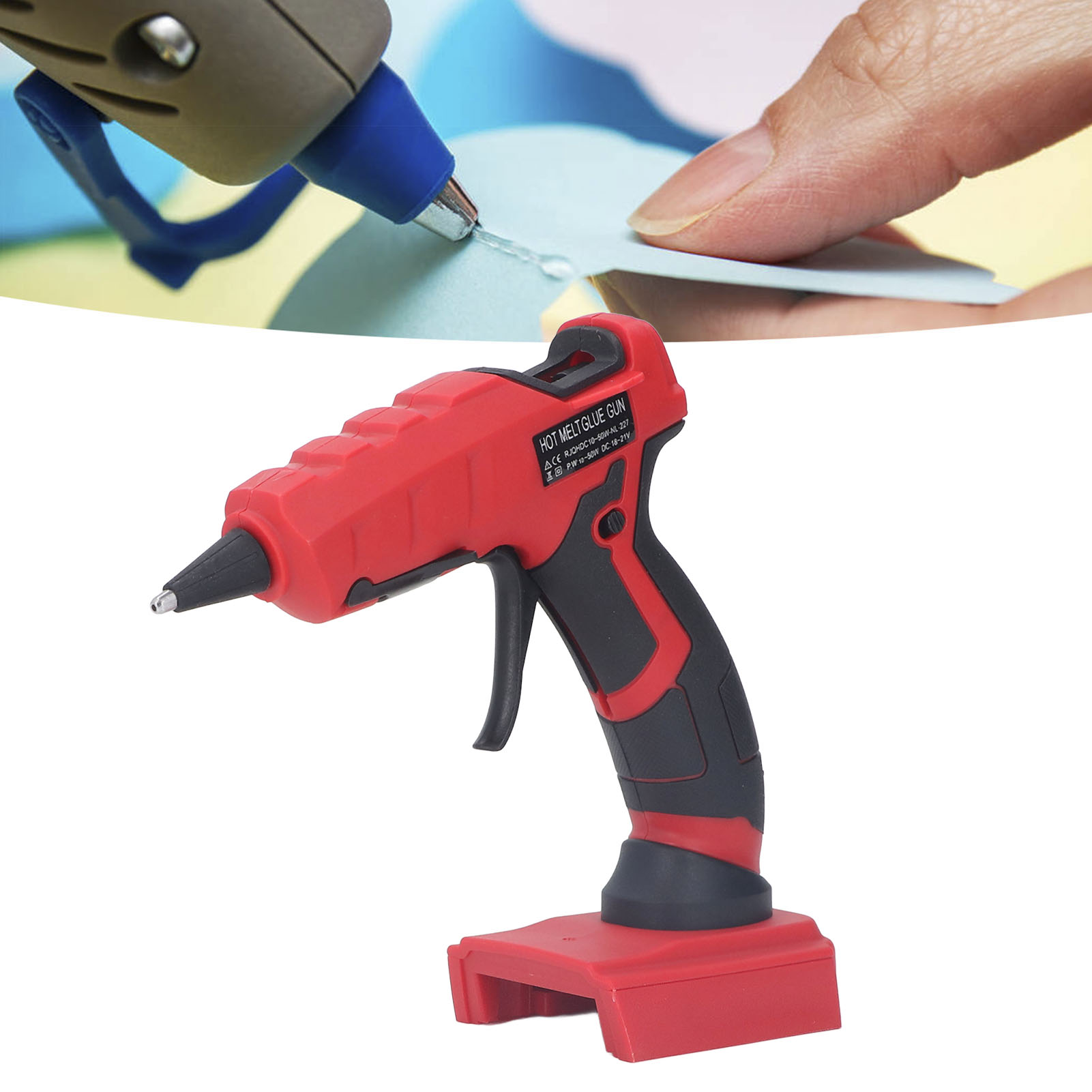 Diese Kabellose Heißklebepistole Milwaukee M18 18v Für Lithium-ionen-akkus Verfügt Über Eine Schnelle Vorheizzeit Von 30 Sekunden Und Wird Mit 30 Klebesticks Für Bastelarbeiten Und Reparaturen Geliefe