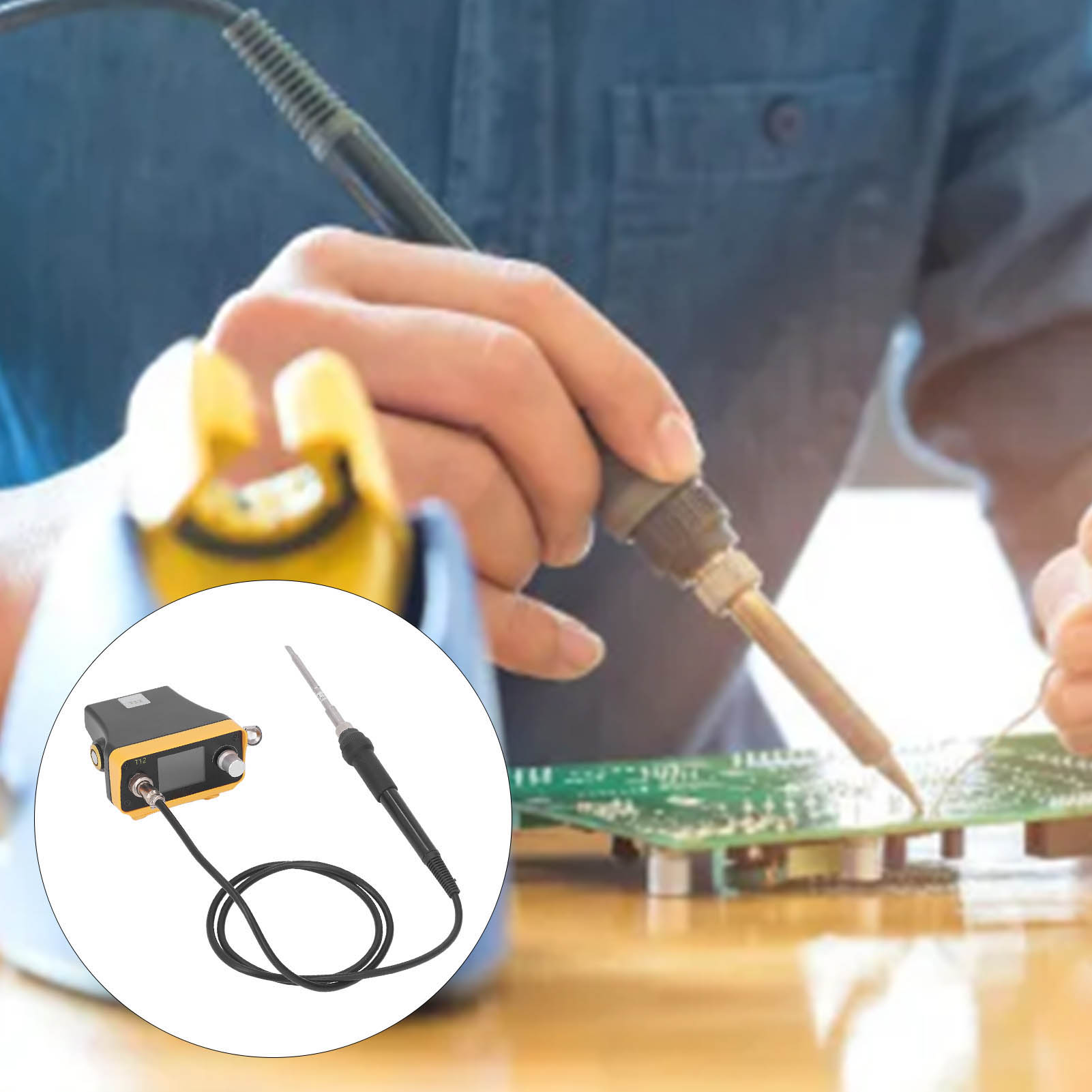 Pts300d Tragbare, Kabellose Lötstation Mit 1,77-zoll-tft-bildschirm, Kompatibel Mit Dem Dewalt 20v-akku.