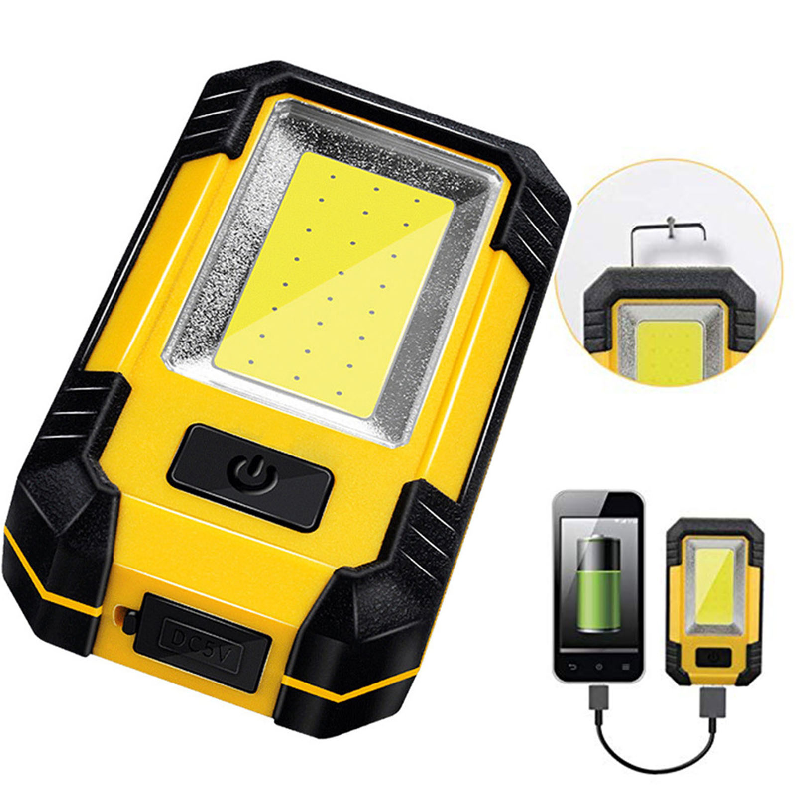 Xs-9022 Ultrahelle Led-lampe, Usb-aufladbar, Mit Magnet, Inspektionslampe, Cob-arbeitsleuchte