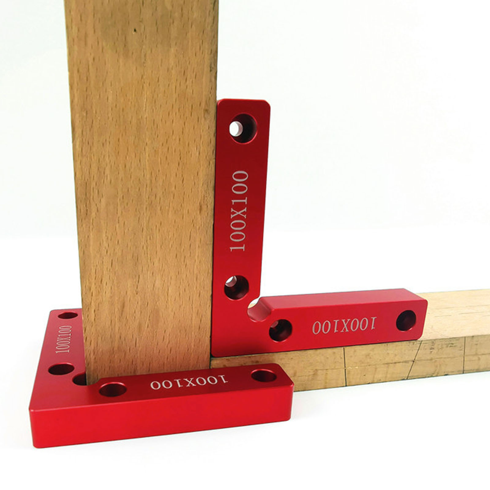 90°-winkellineal Für Die Holzbearbeitung, 100 X 100 Mm Winkelklemme Aus Aluminiumlegierung Für Die Holzbearbeitung, Werkzeug Für Die Holzbearbeitung Von Kisten, Bilderrahmen Und Schubladen.