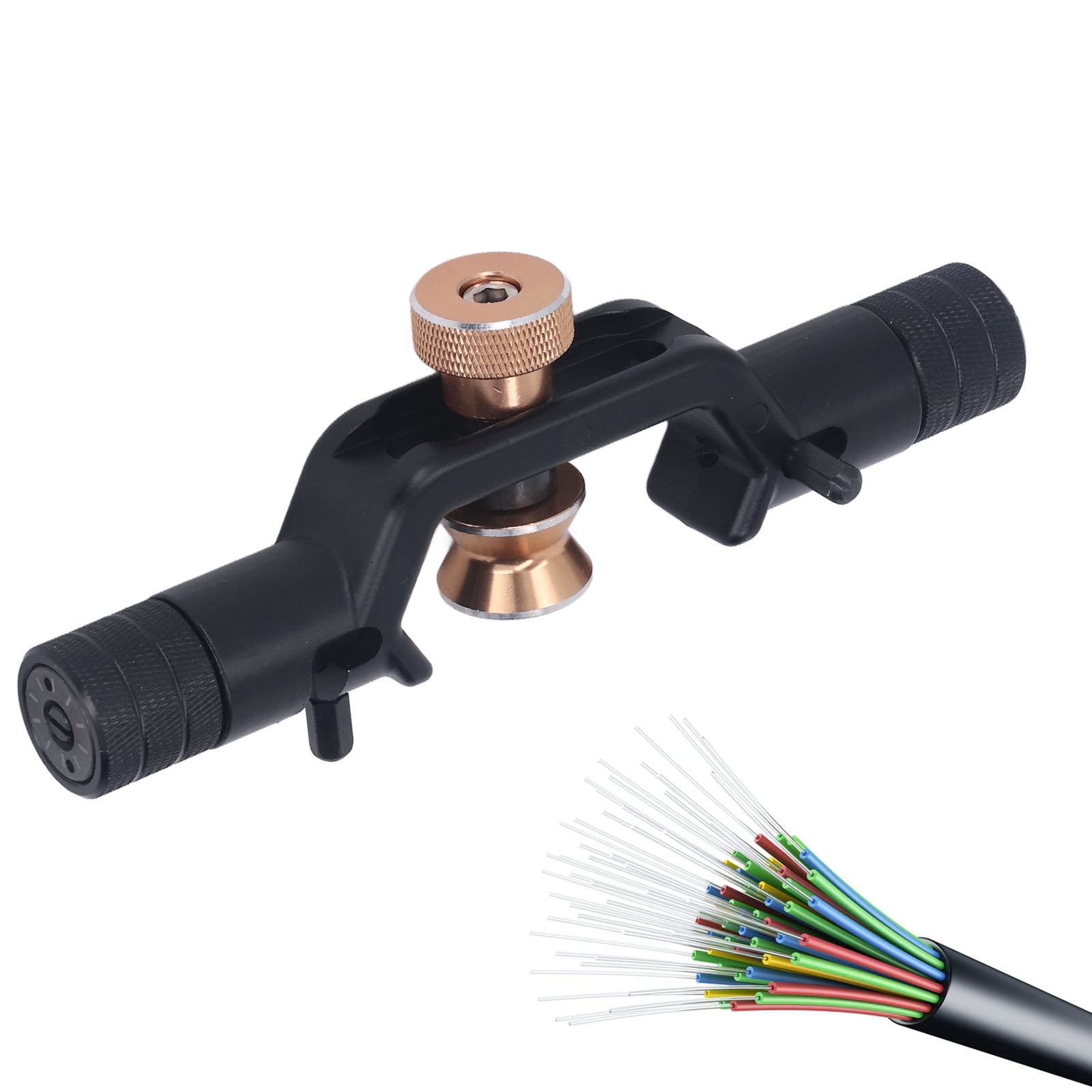 Doppelseitiger, Geschirmter Kabelöffner Für Glasfaserkabel, Glasfaser-abisolierer (horizontales Und Longitudinales Abisolieren), Mehrleiterkabel 8–28,6 Mm²