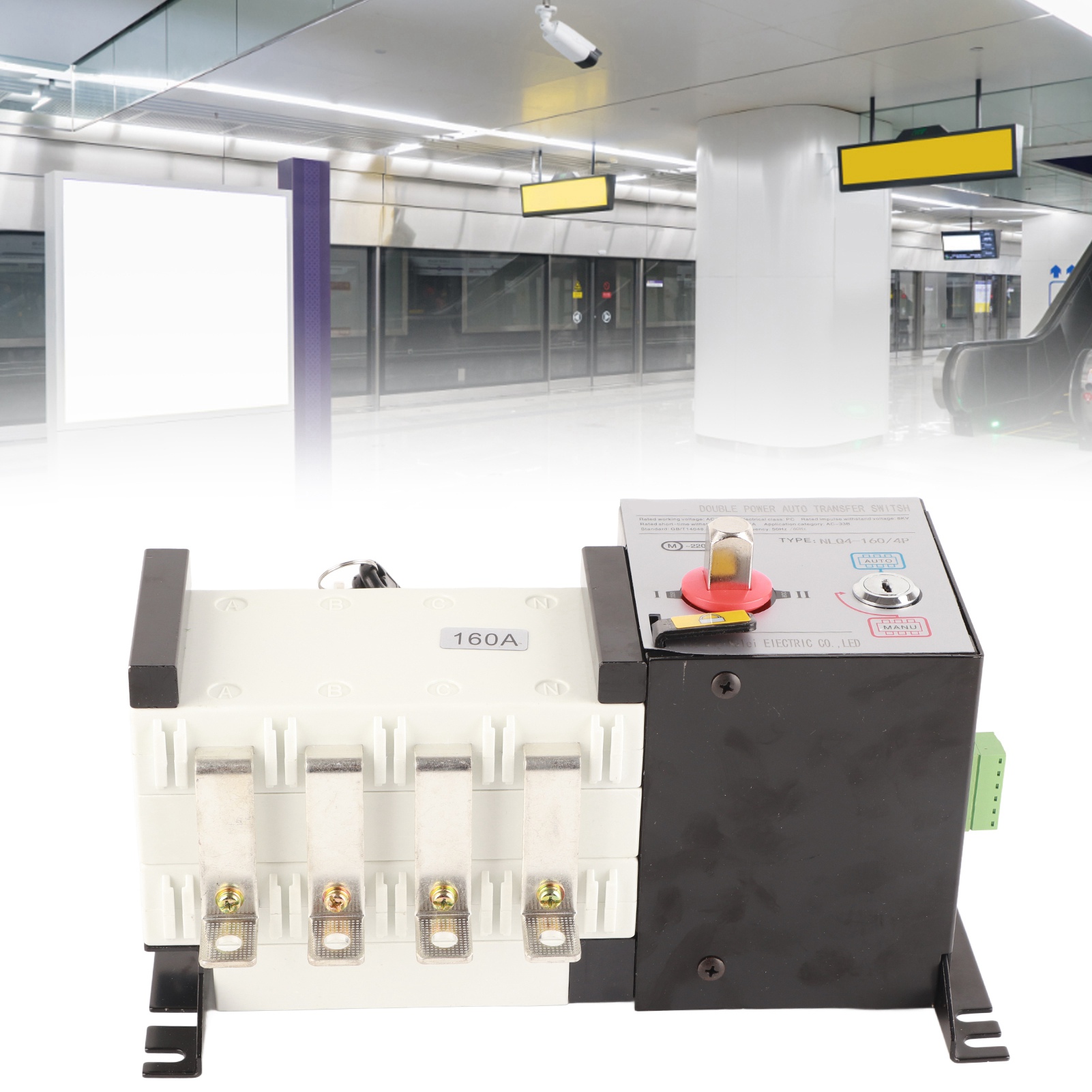 Nlq4-160/4p Ac400v-generatoraggregat Mit Automatischem Umschalter, Dualer Stromversorgung, Pc-isoliert, Zwei Eingängen Und Einem 160a-ausgang
