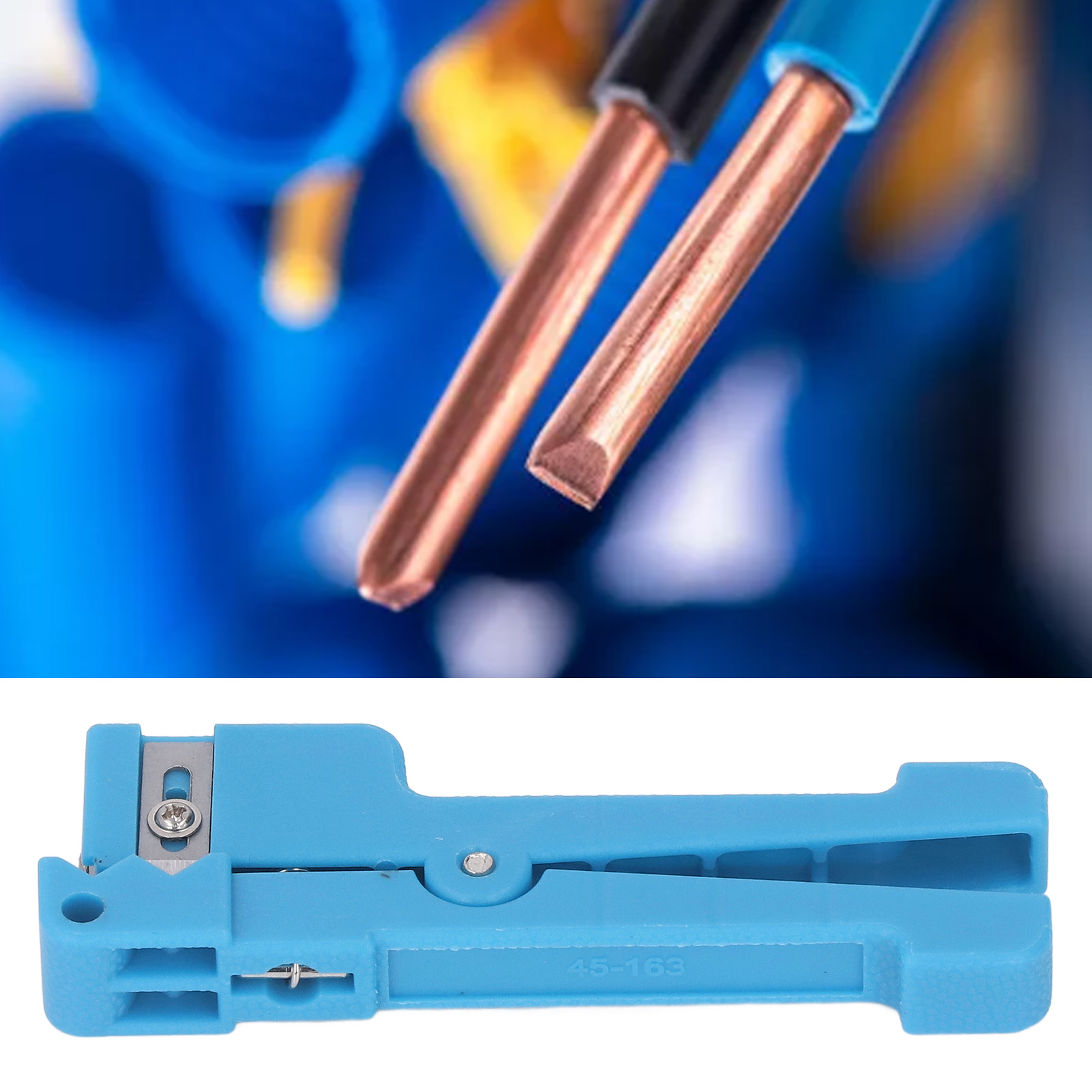 Die Abisolierzange 45-163 Eignet Sich Für Kabel Mit Einem Durchmesser Von 3,2 Bis 5,6 Mm.