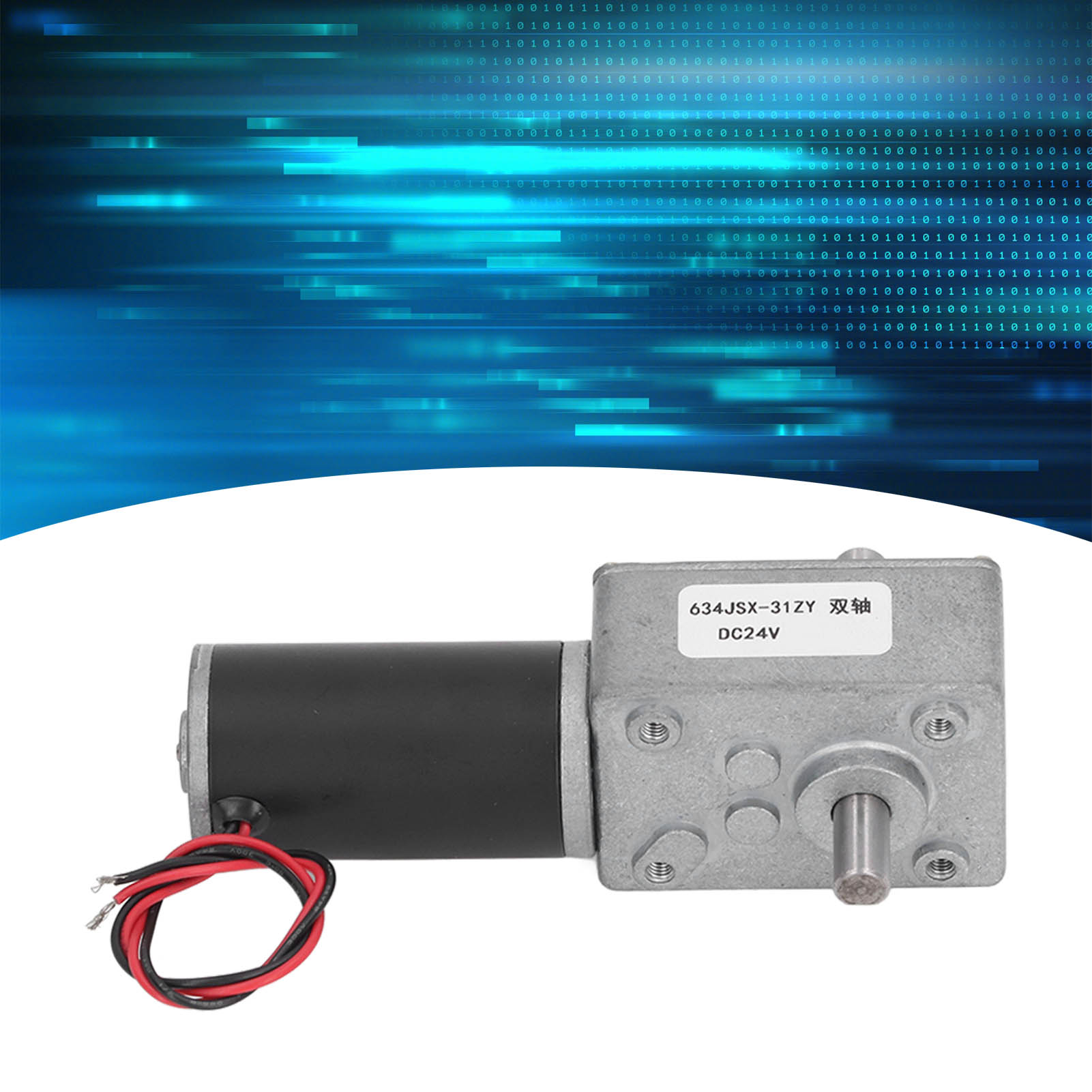 634jsx-31zy Getriebe-gleichstrommotor, 24 V Dc, Zweiwellenmotor, 60 U/min