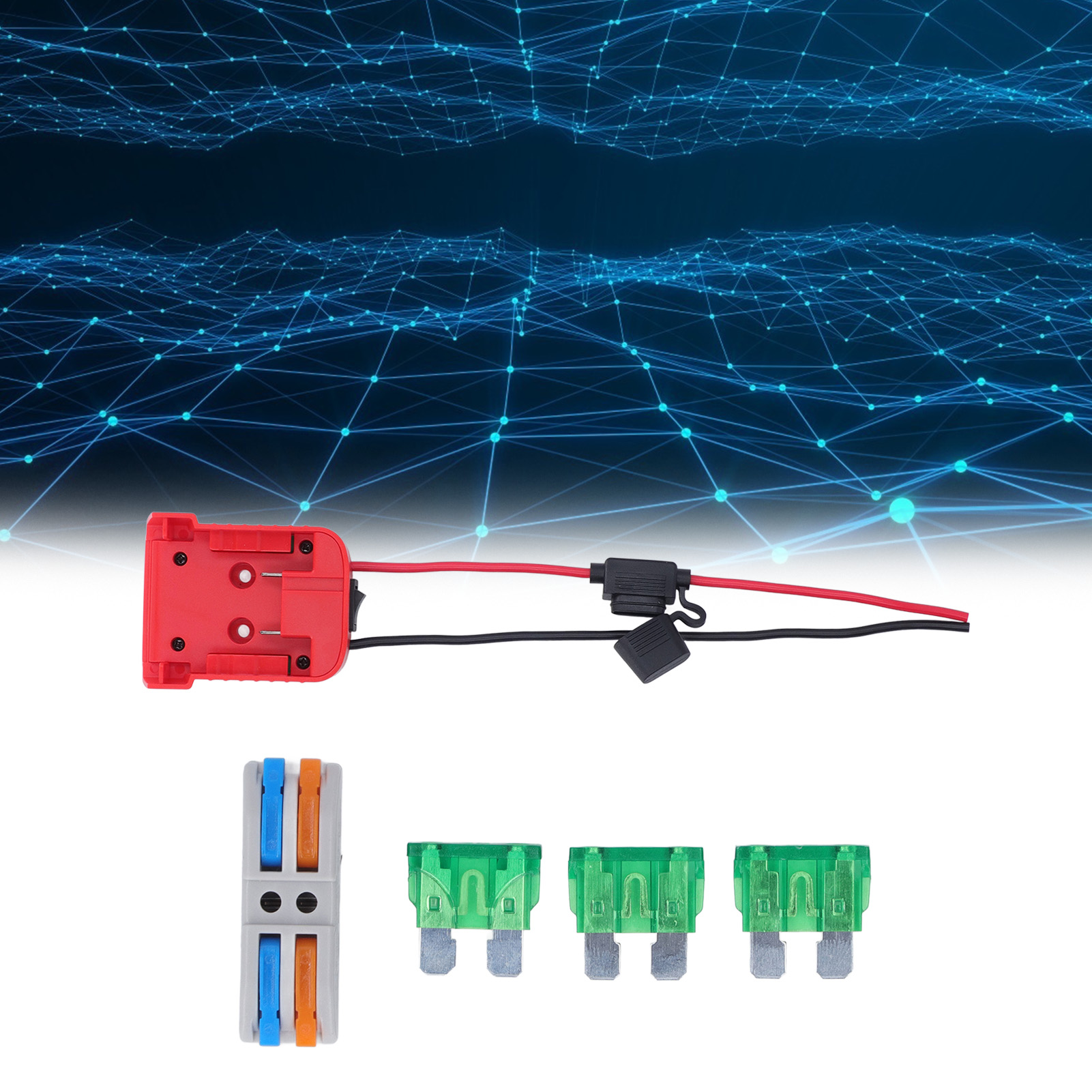 Verbesserte Version 2.1 Des Elektrischen Radadapters, Kompatibel Mit Milwaukee M18-akkus. Dieser Adapter Ist Geeignet Für Milwaukee 18v-akkus Mit 12 Awg-verkabelung, Schalter Und Sicherungshalter.