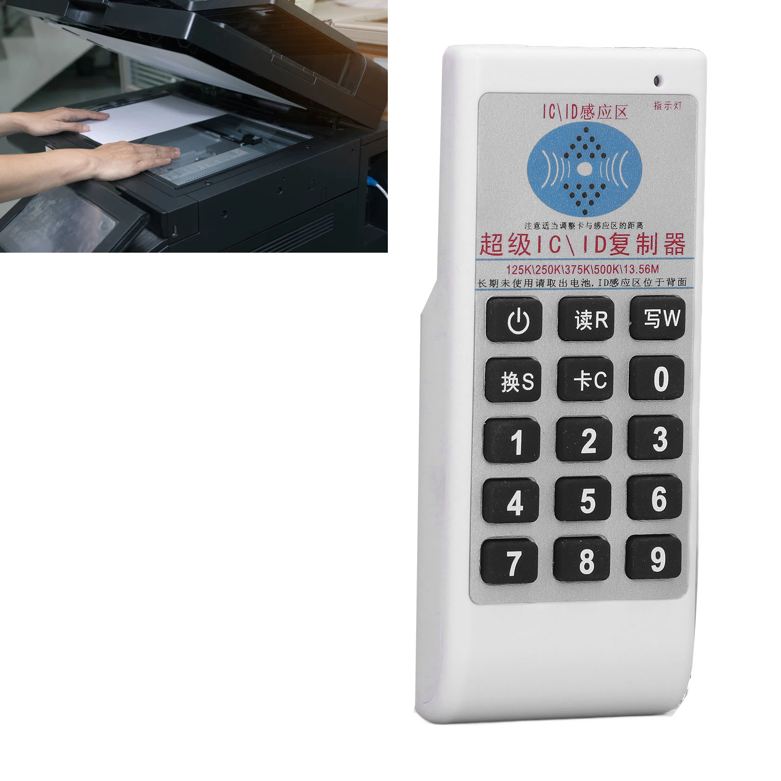 Tragbarer Rfid-leser/schreiber, Frequenz 125 Khz/13,56 Mhz, Id-smartcard-programmierer + 5 Uid-karten + 5 T5577-clips + 5 Uid-elektronik-tags, Unterstützt Em4305, 5200, 8800, T5577, F08 Und Uid.
