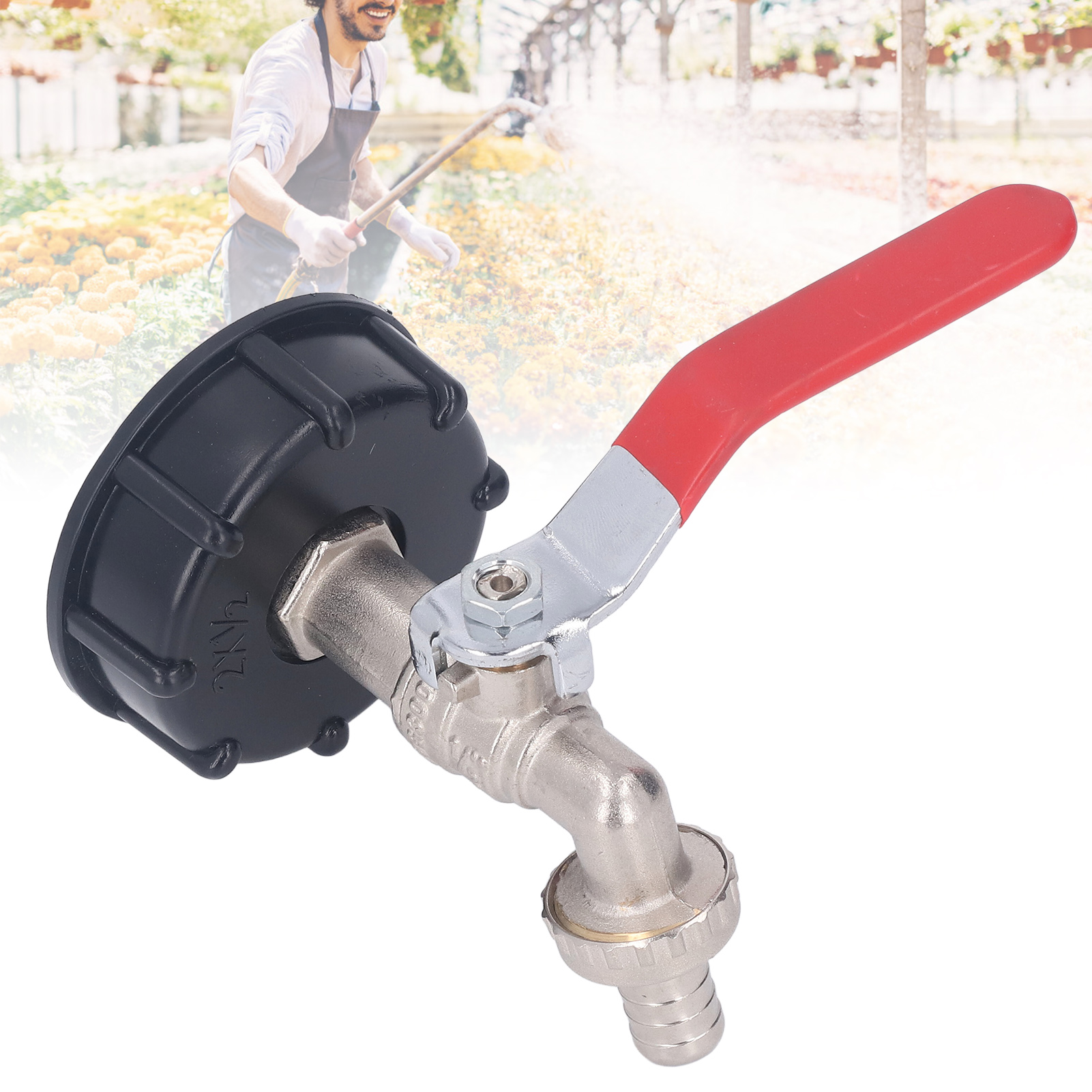 1/2"-messing-wasserventil Für Ibc-beutel, Frostschutzmittelzubehör, Ibc-beuteladapter, S60x6-grobgewindeventil Für 275-330-gallonen-wassertanks, Gartenschlauchanschluss, Ersatzteile