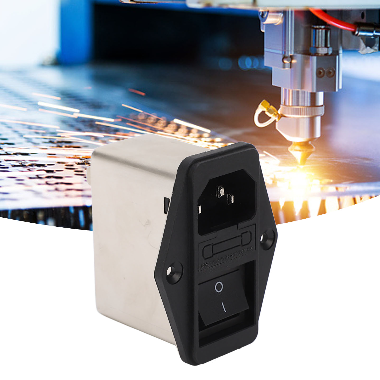 Netzfilter Dbi5-6a, Iec-stecker, Mit Sicherung Und Wippschalter, Ac115/250v