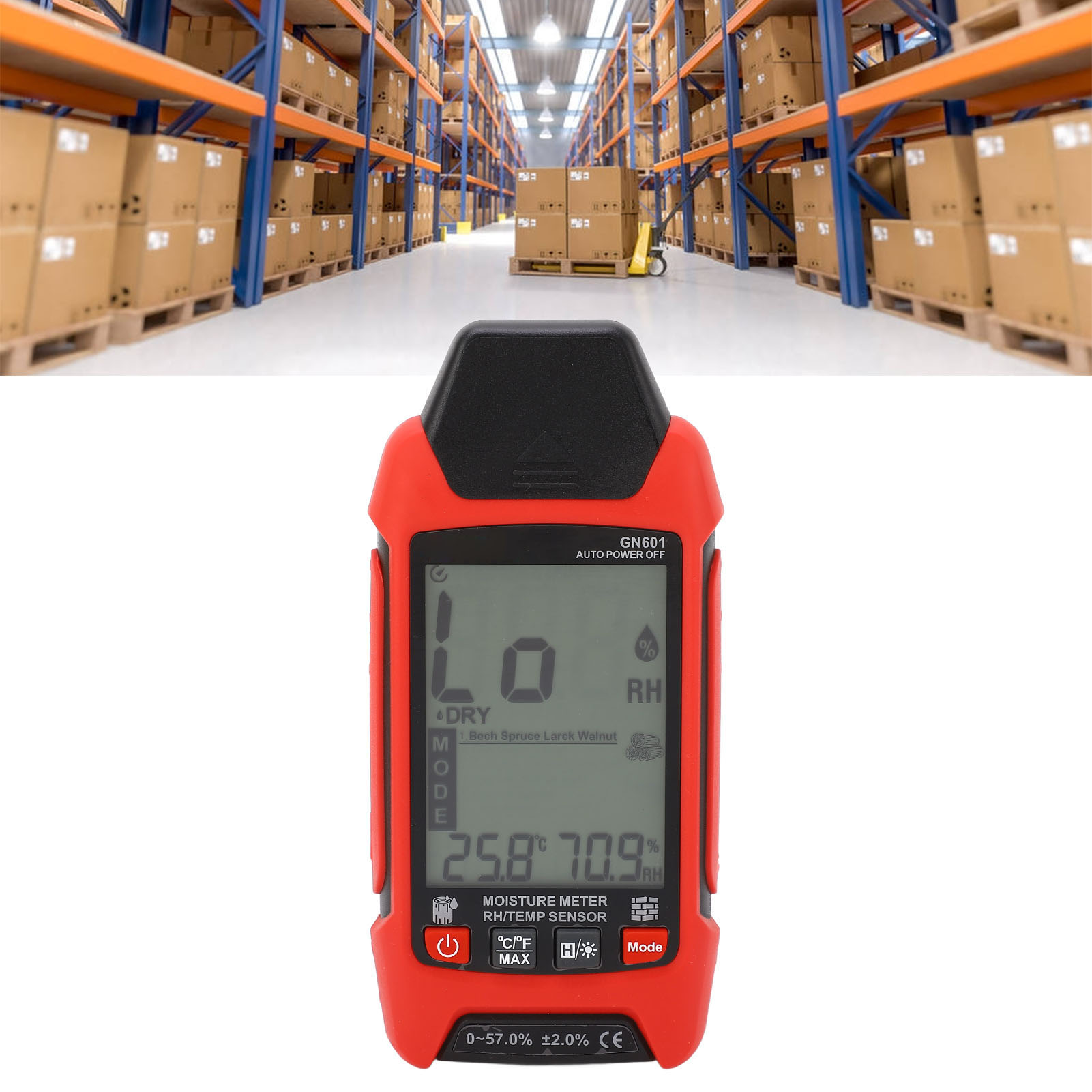Aneng Gn601 Feuchtigkeitsanalysator, Hygrometer, Feuchtigkeitsgehaltsmessgerät, Hygrometer Für Wände Und Karton, Holzfeuchtemessgerät